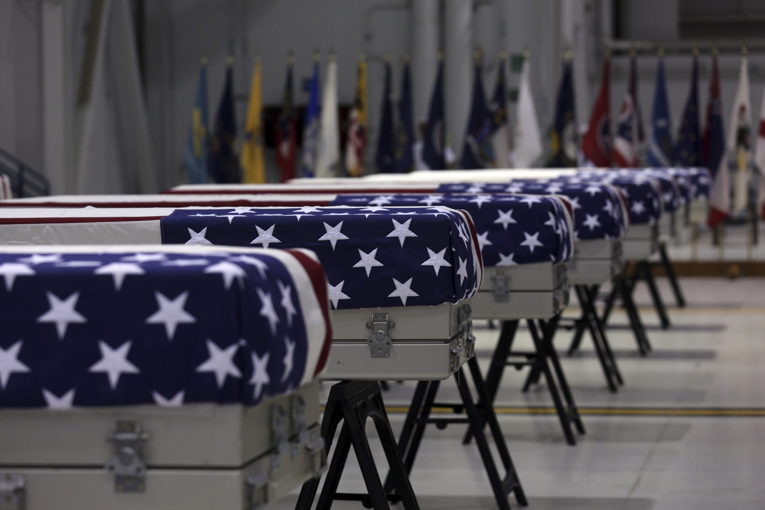 History Flight mission team during a repatriation ceremony