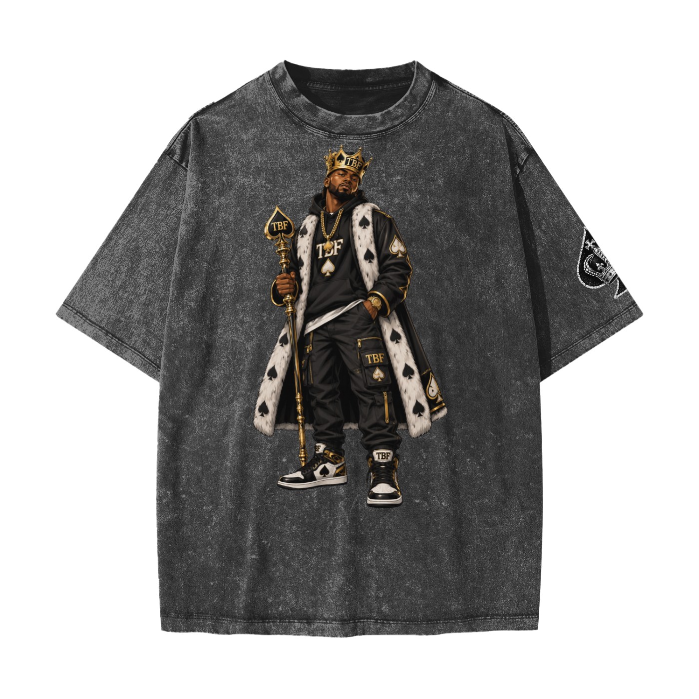TBF King of Spades washed T-shirt