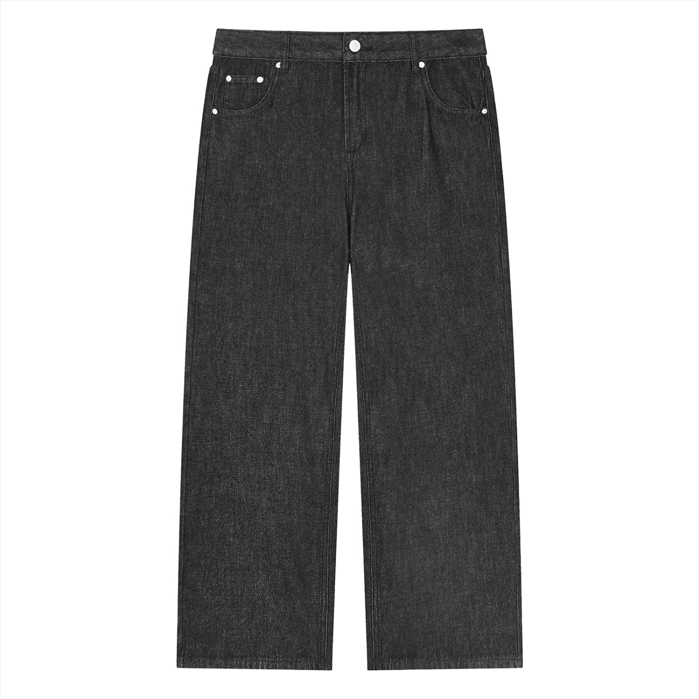 TBF Card vintage wash straight-leg jeans