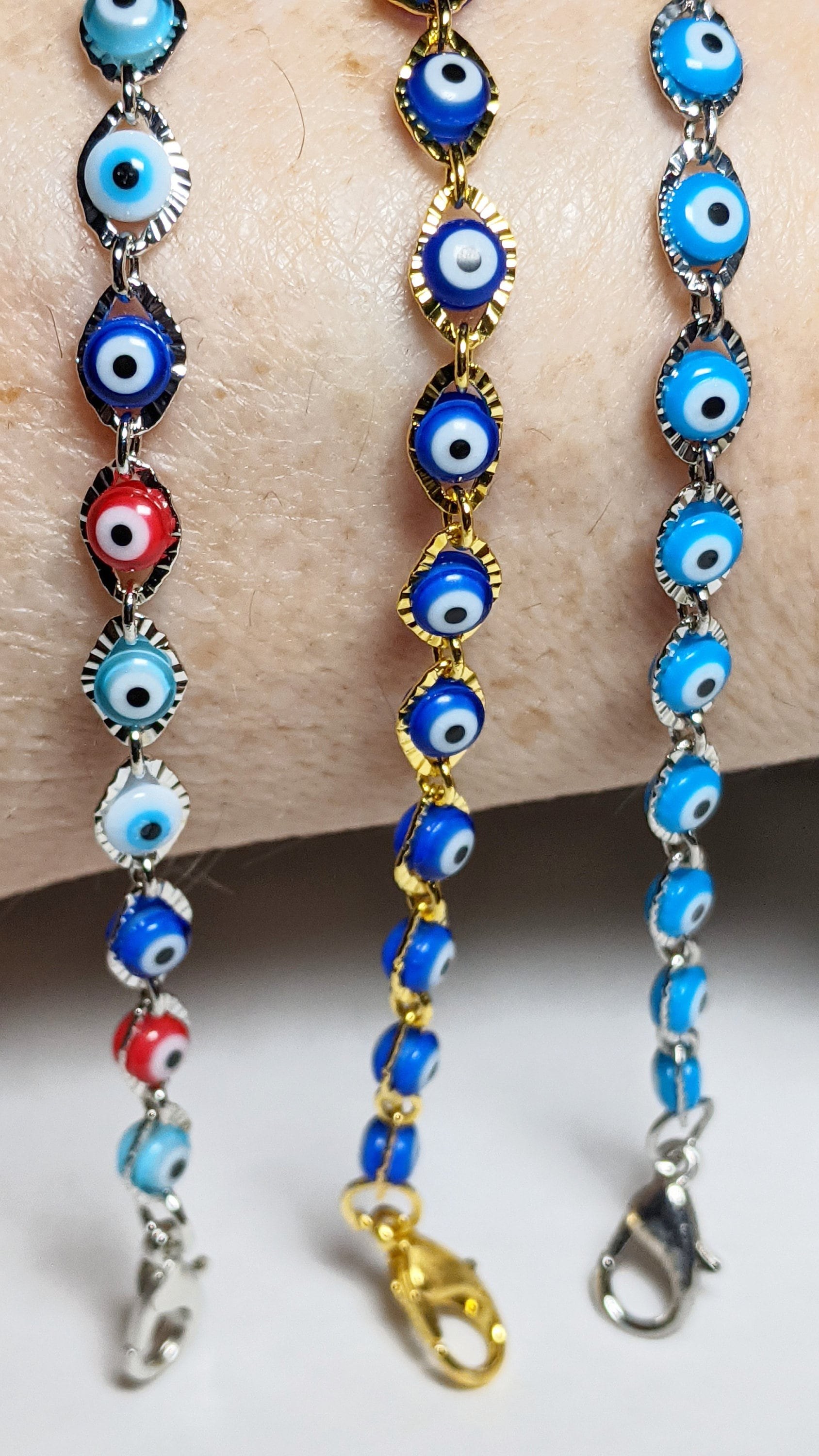Evil Eye Bracelet: Adjustable Amulet Anklet, Ward Talisman