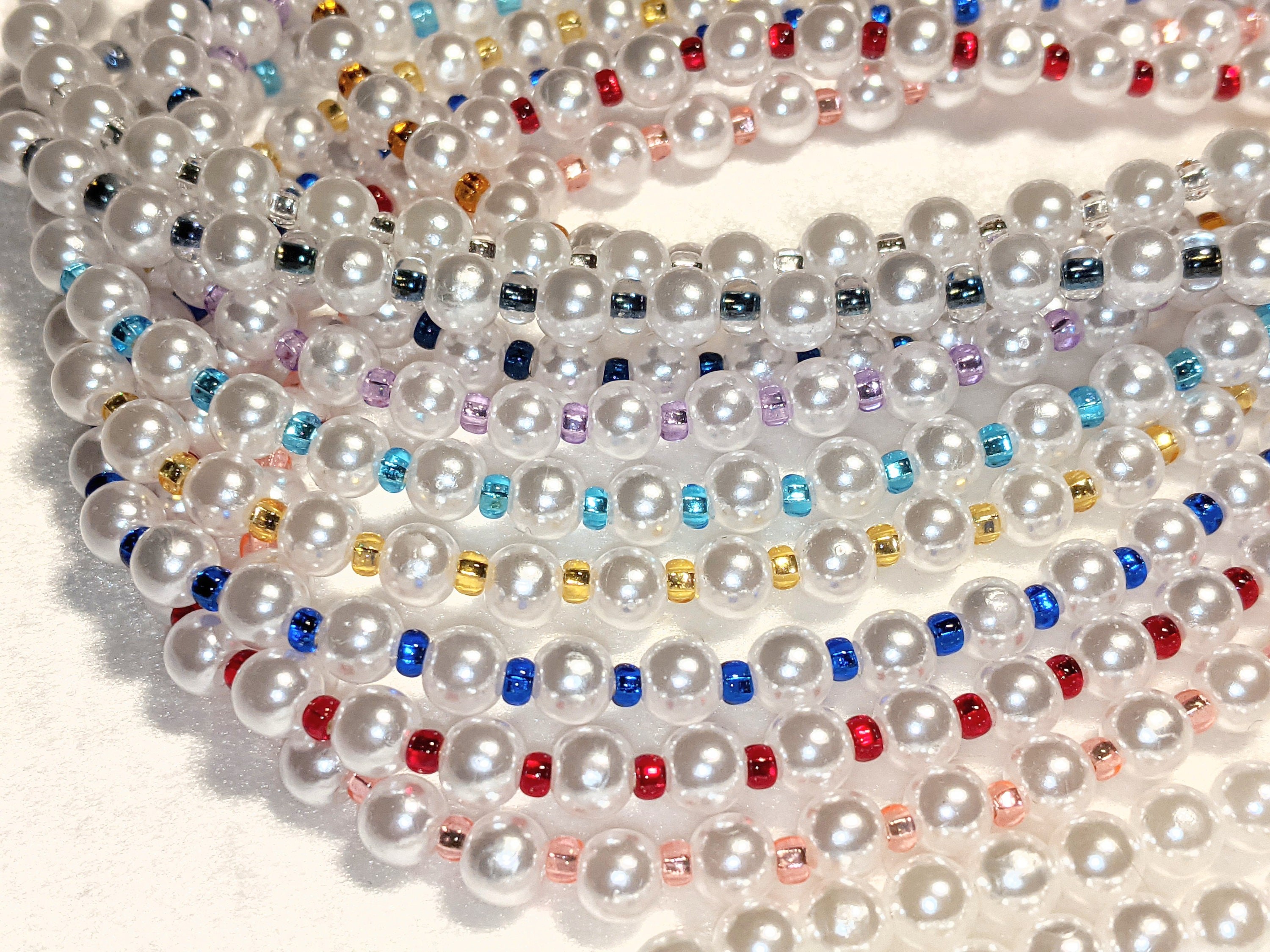 Pearl Eyeglass Chain: Preciosa Beads All colors, Christmas Gift, Sunglass Holder