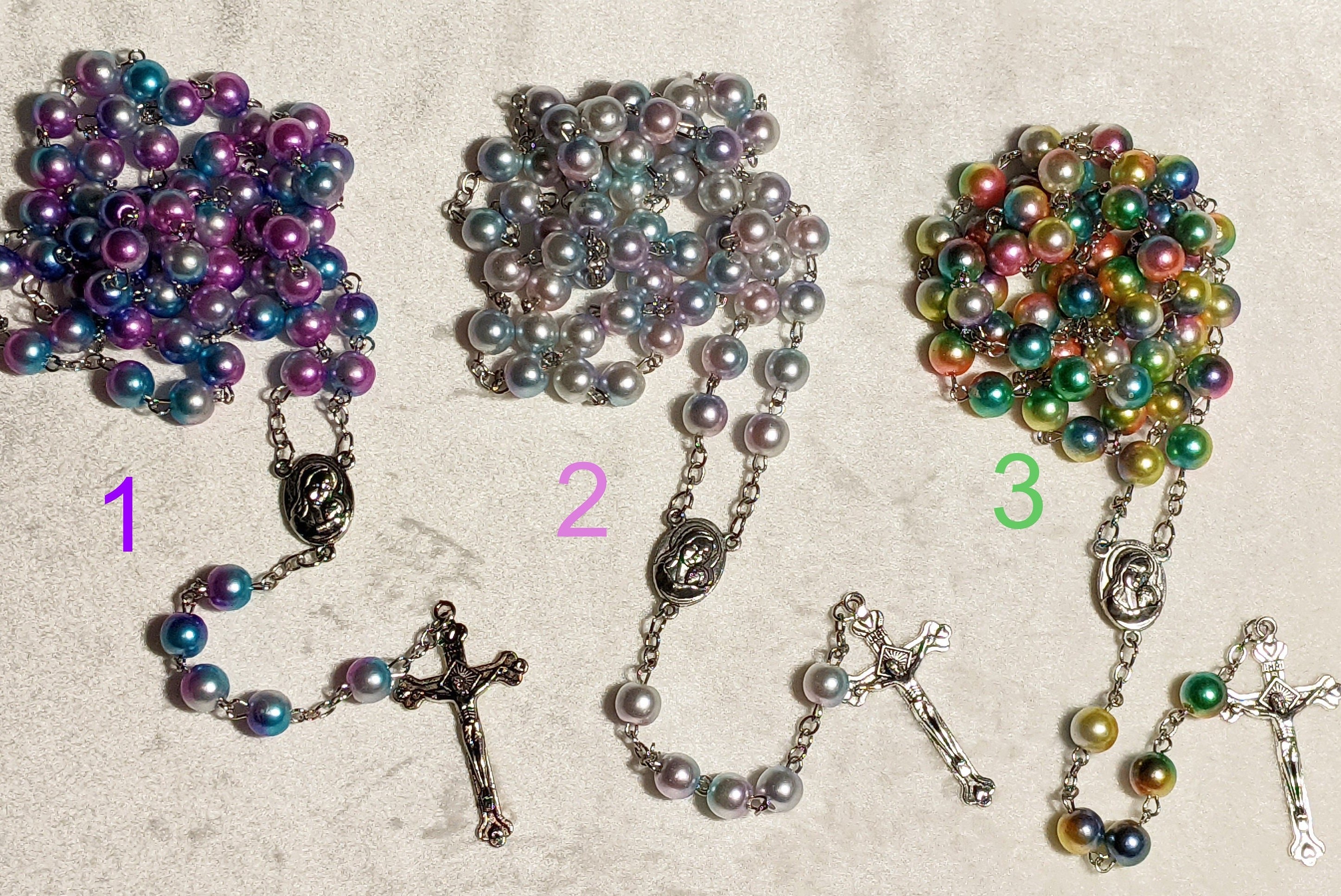 Catholic Rosary Prayer Beads: Lightweight Spiritual Gift