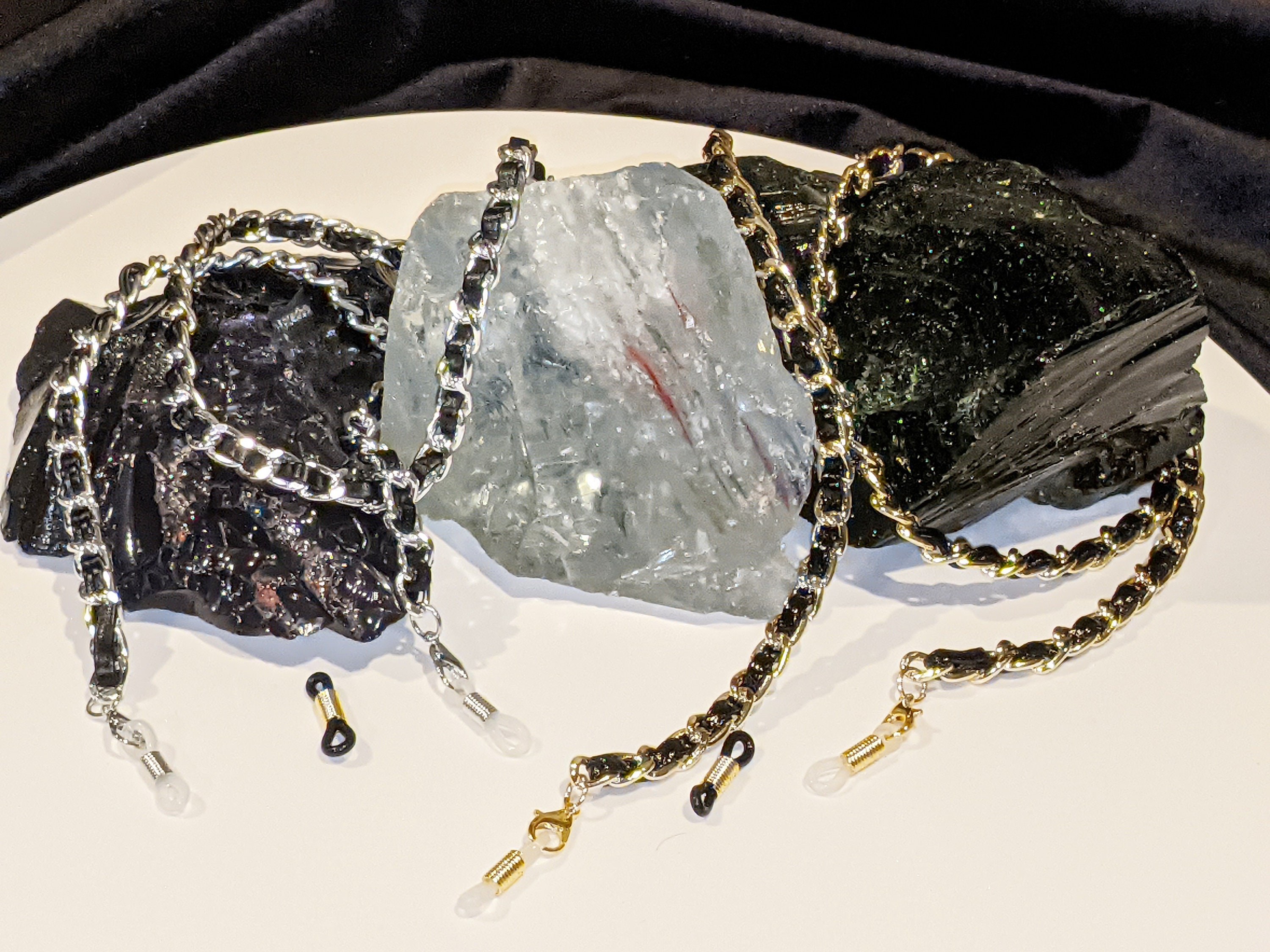 PU Leather Eyeglass Chain: 26" Mask Lanyard