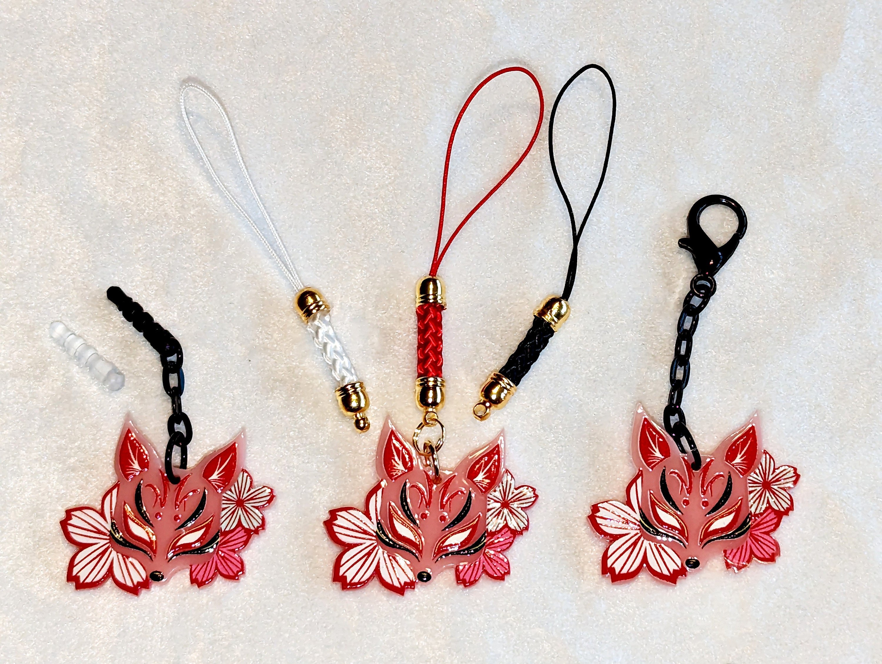 Fox Charm: Foxy Lady Keychain, Zipper Pull, Phone Accessory