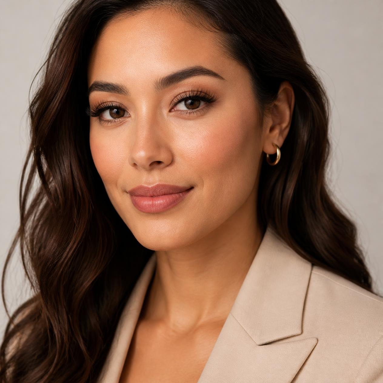 Close-up of an eye with full lash extensions