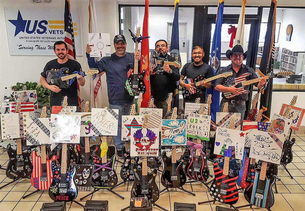 Guitars prepared through a hands-on service project