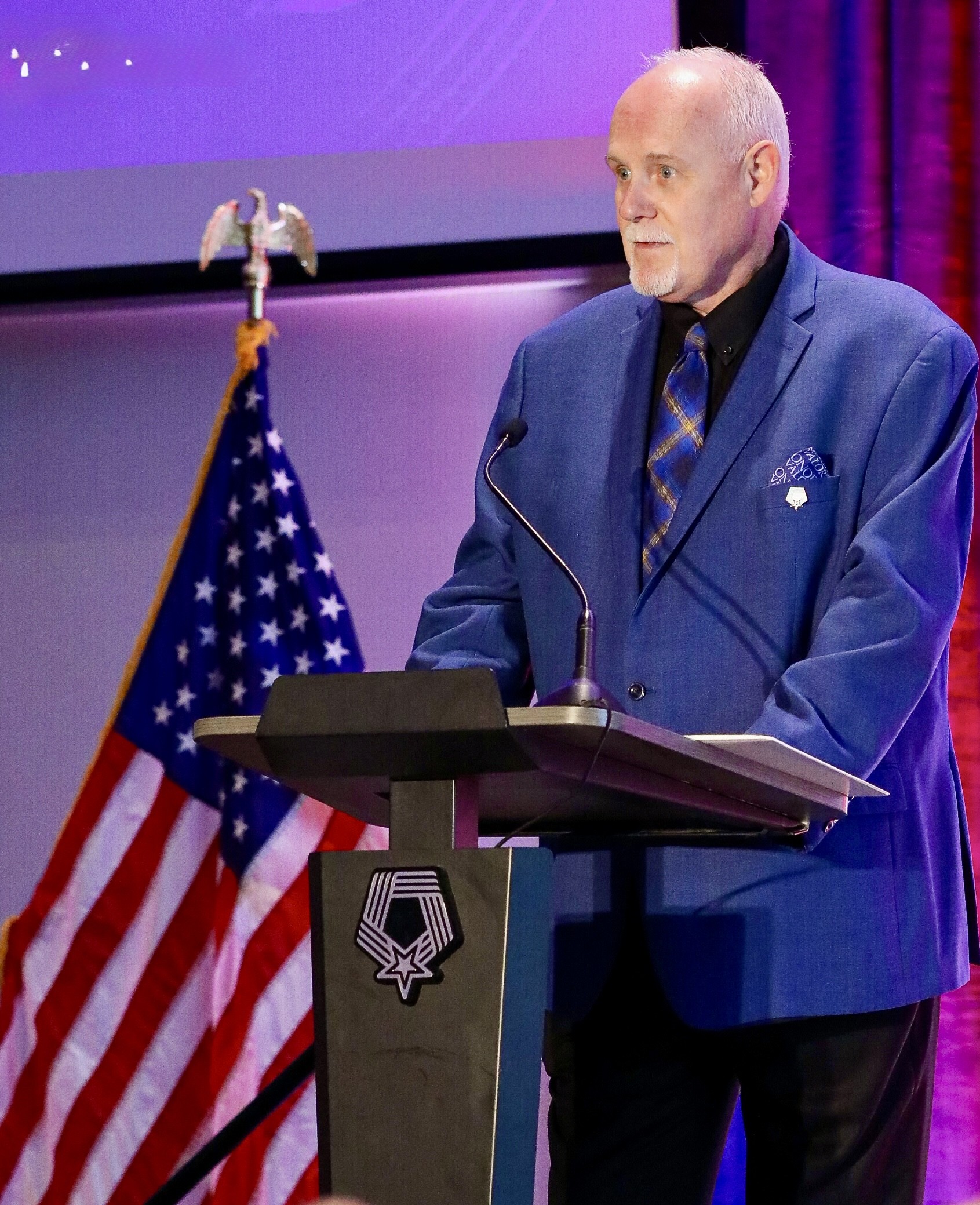 Steven Foster delivering a keynote