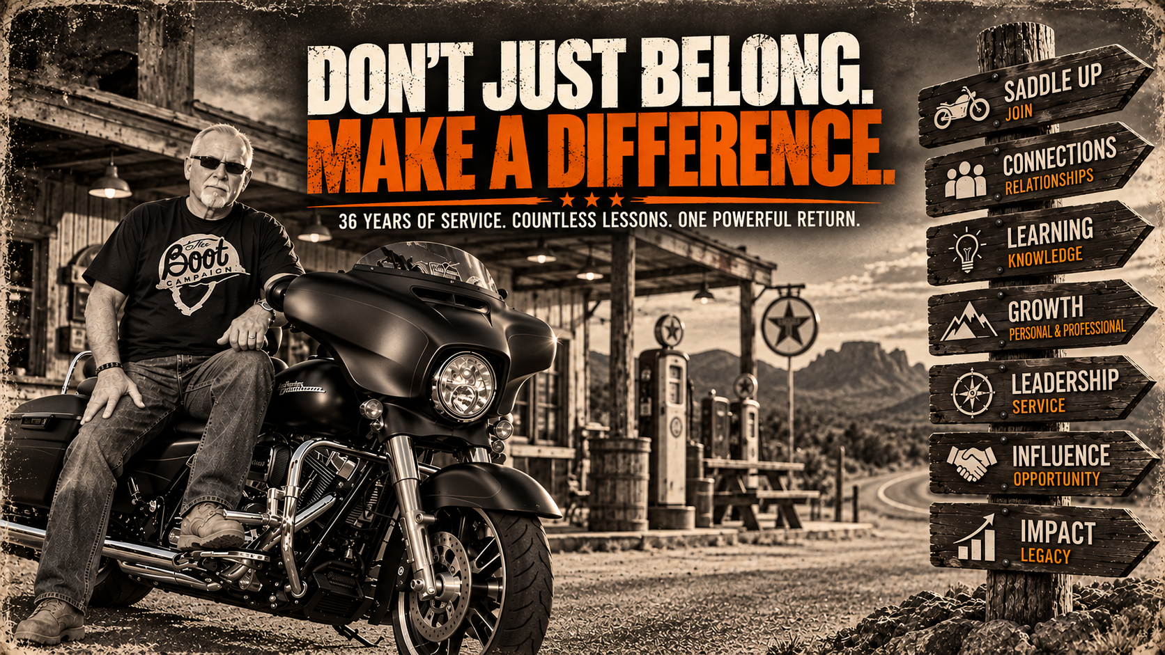 Don't Just Belong. Make a Difference