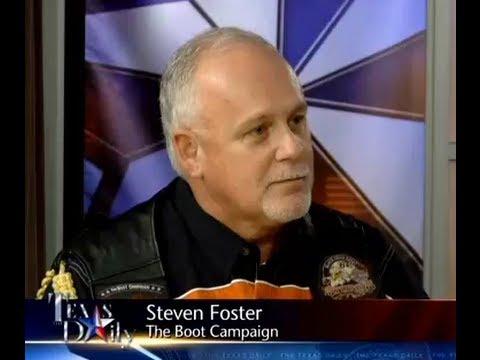 Steven Foster being interviewed about the Boot Campaign