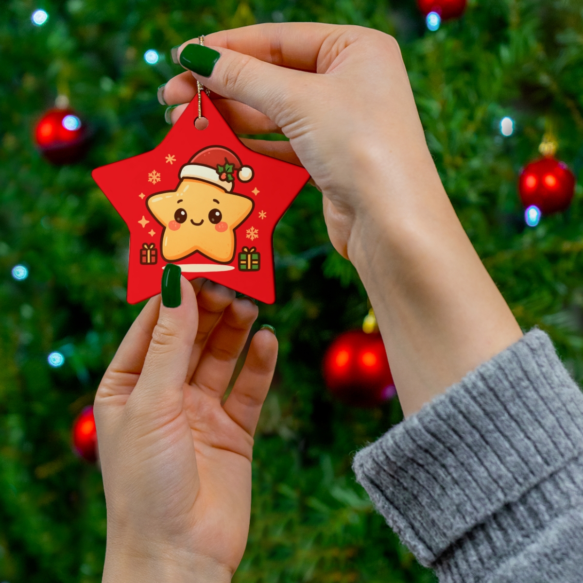 Festive Christmas Star Ornament