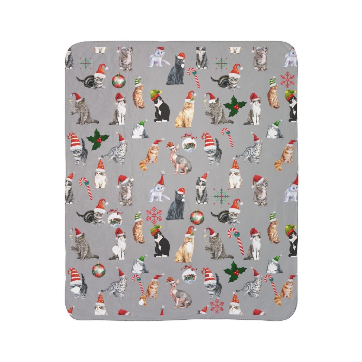 Cats in Santa Hats Blanket