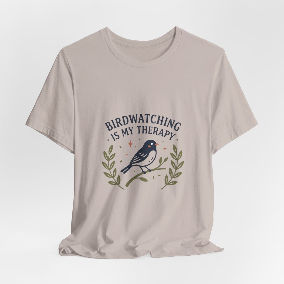 Birdwatching Is My Therapy Tee | Vintage Naturalist Bird Illustration
