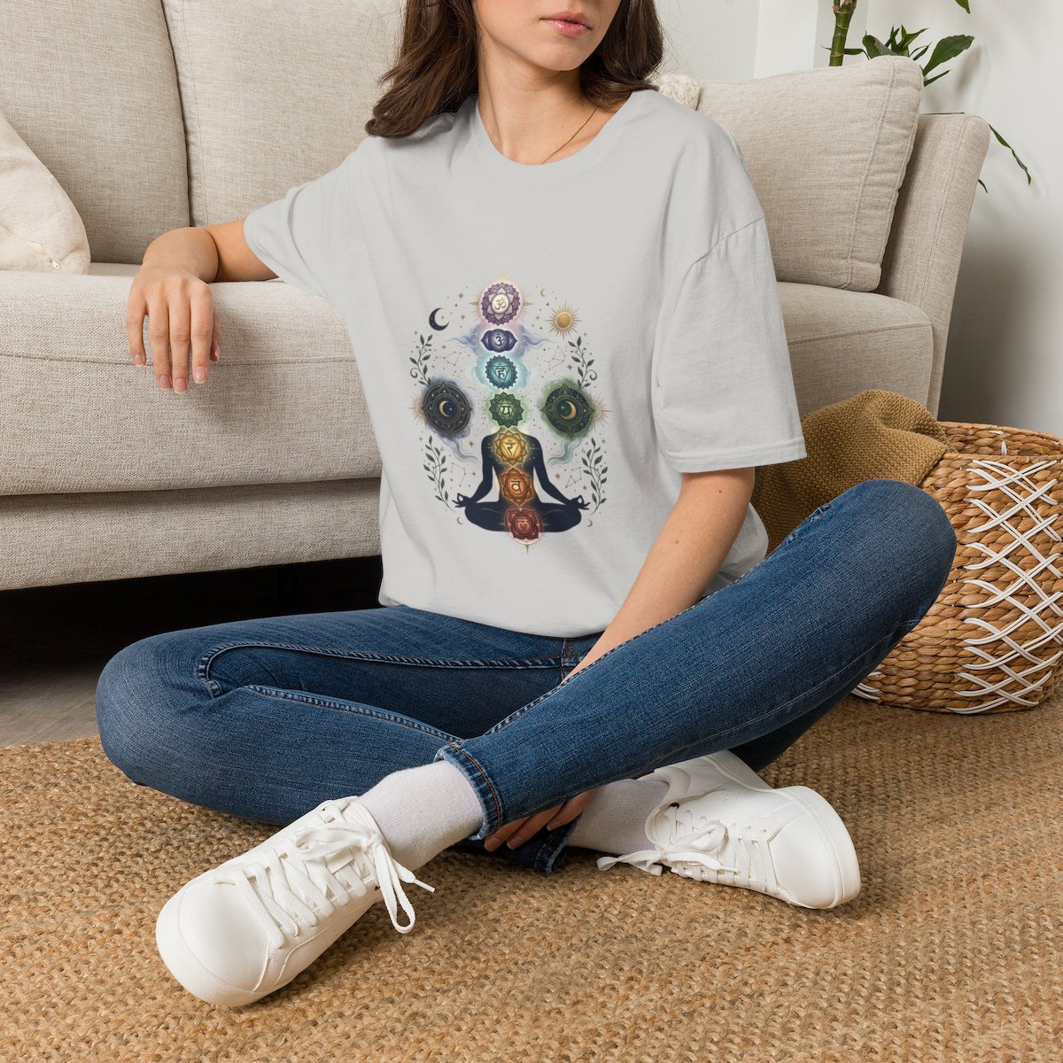Chakra Meditation Tee — Seven Chakra Yoga T-Shirt