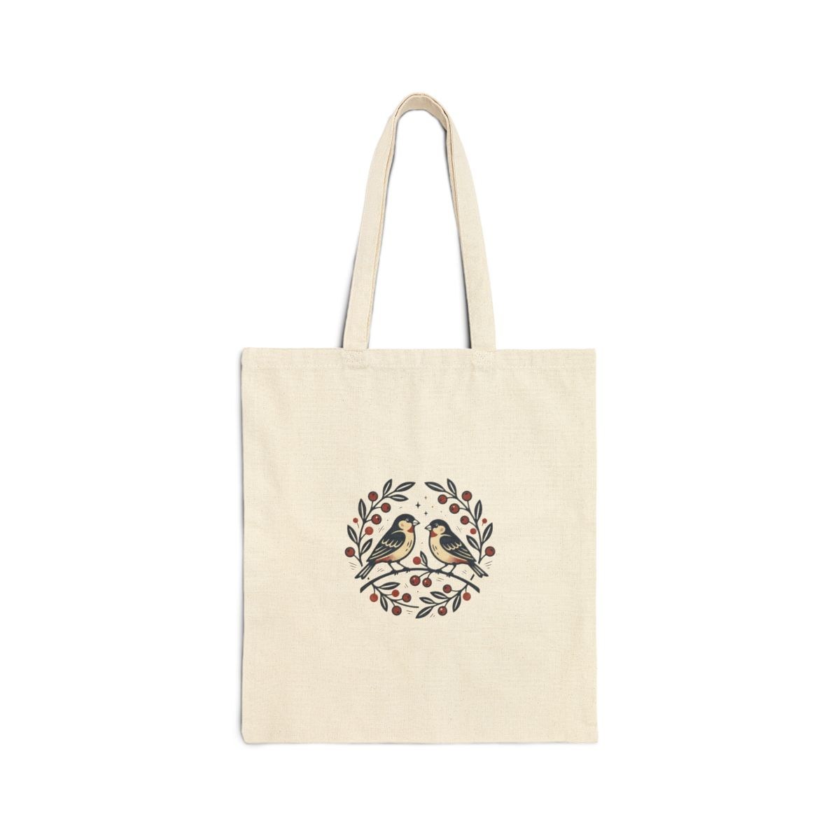Vintage Bird Illustration Tote | Birdwatching Naturalist Canvas