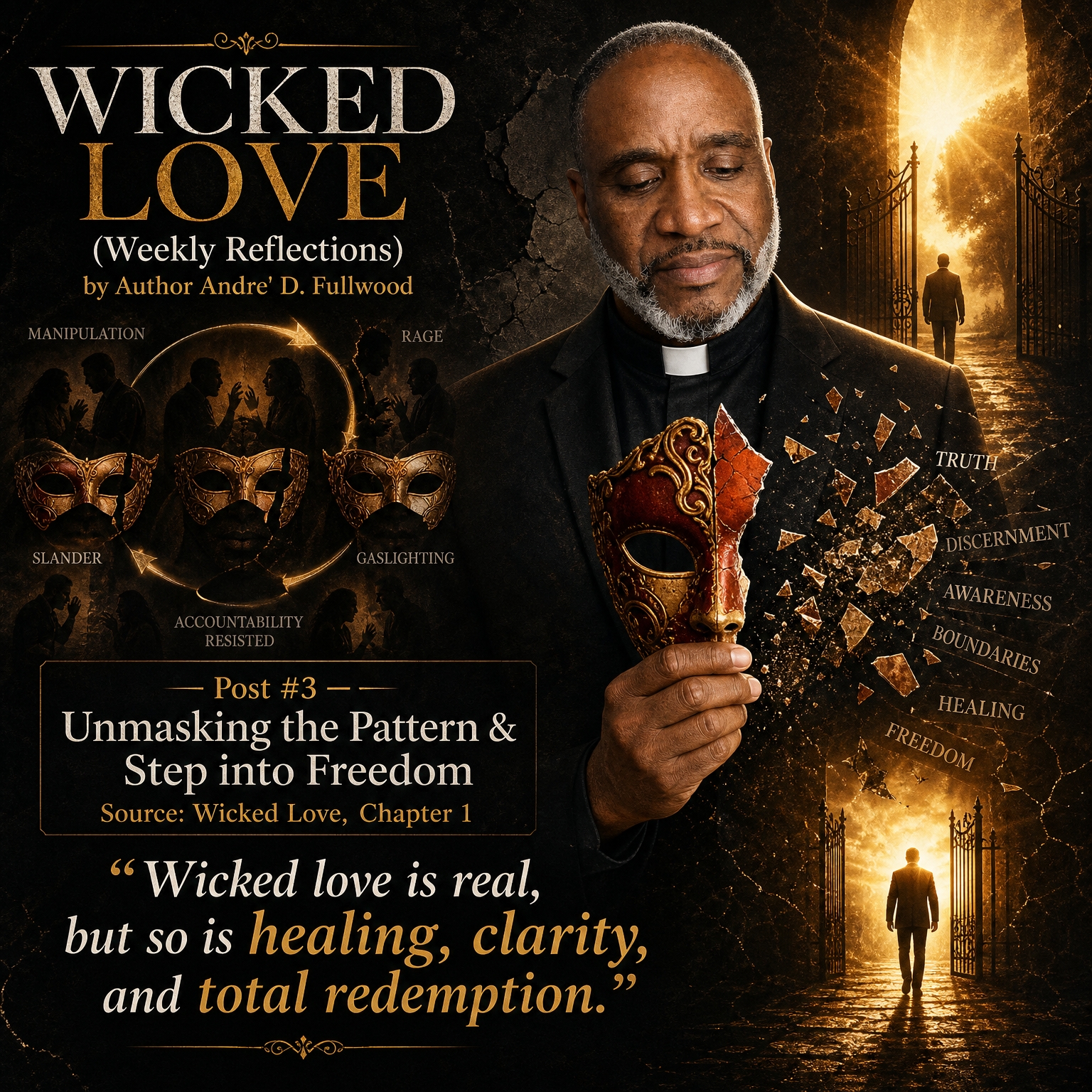 Wicked Love Weekly Reflections cover for Post 3, Unmasking the Pattern and Step into Freedom