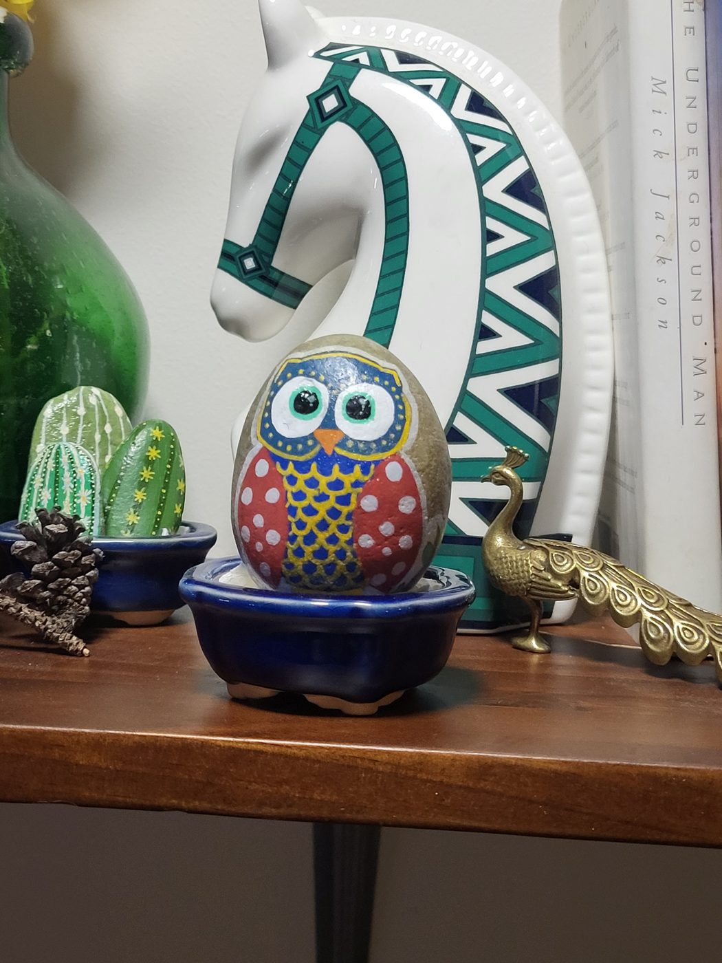 Red-wing geometric owl, main view