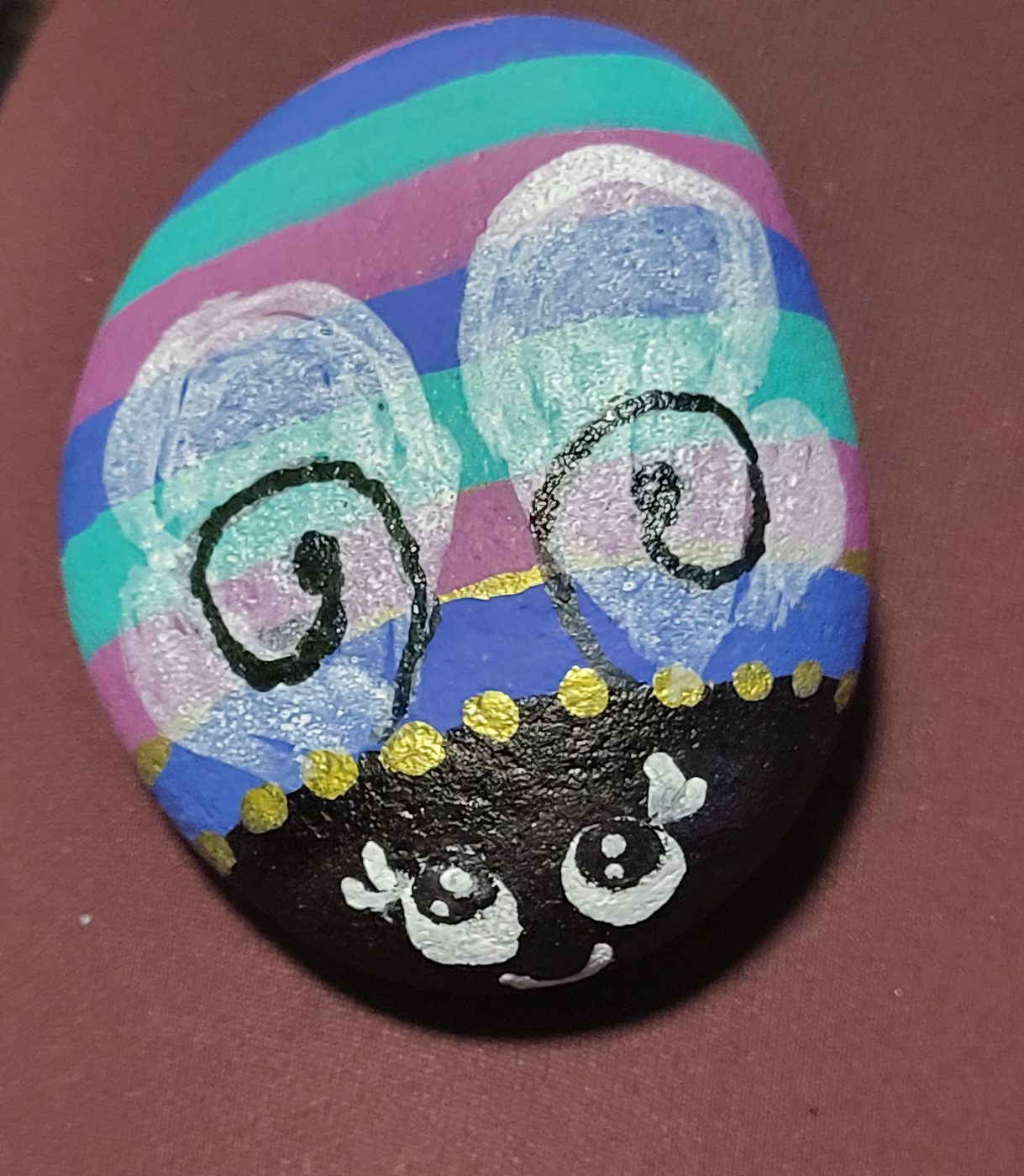 Striped bug with wings