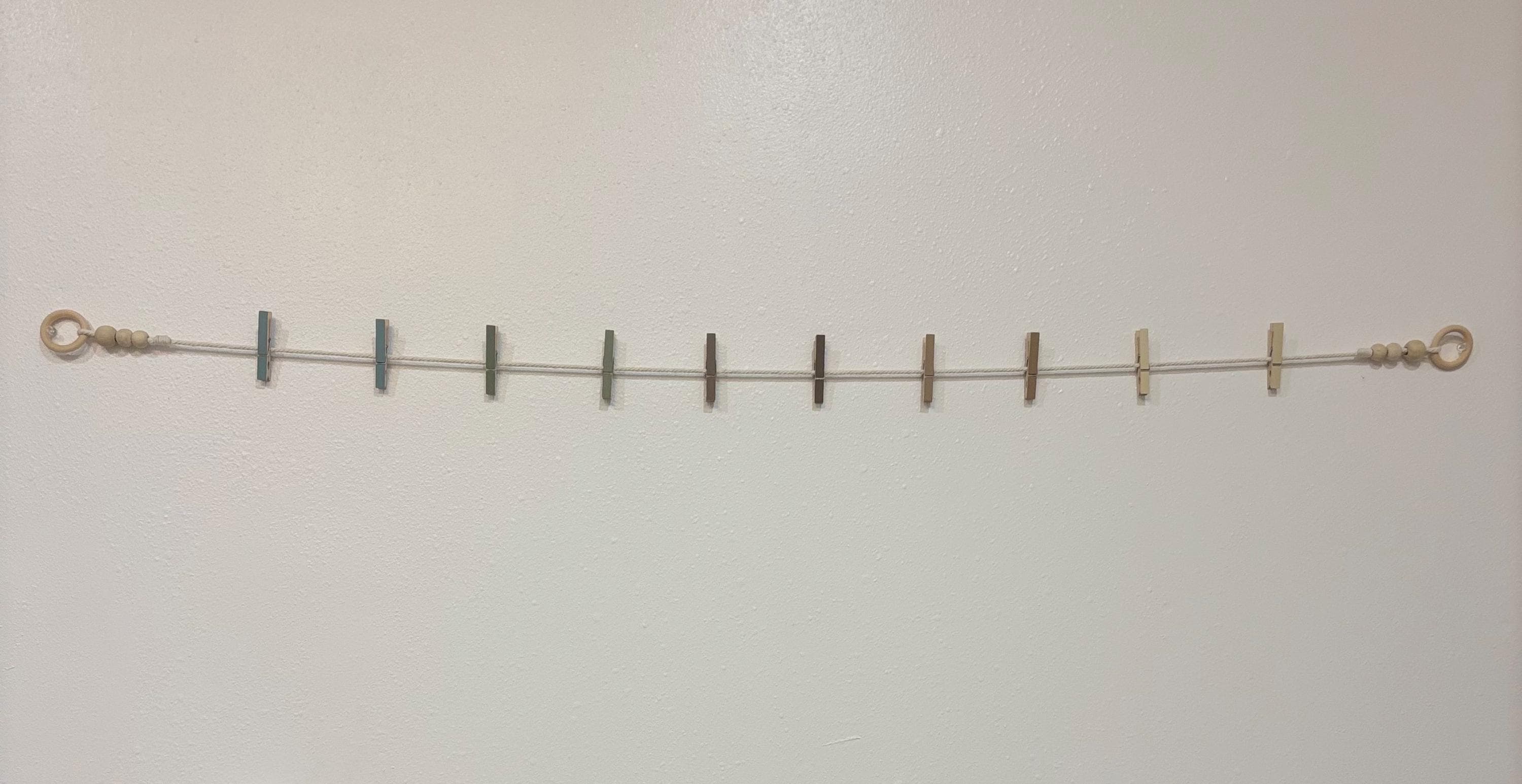 Coastal Clothespin Garland, detail 5