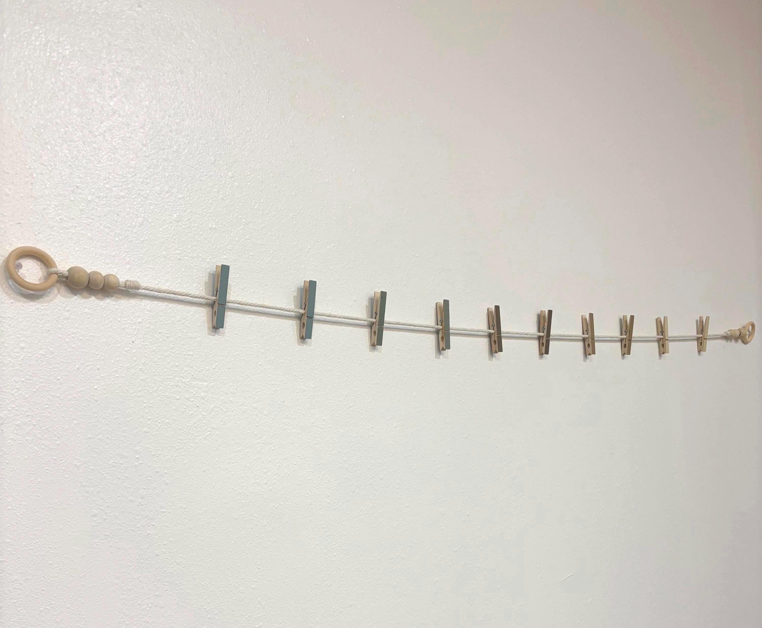 Coastal Clothespin Garland, detail 6
