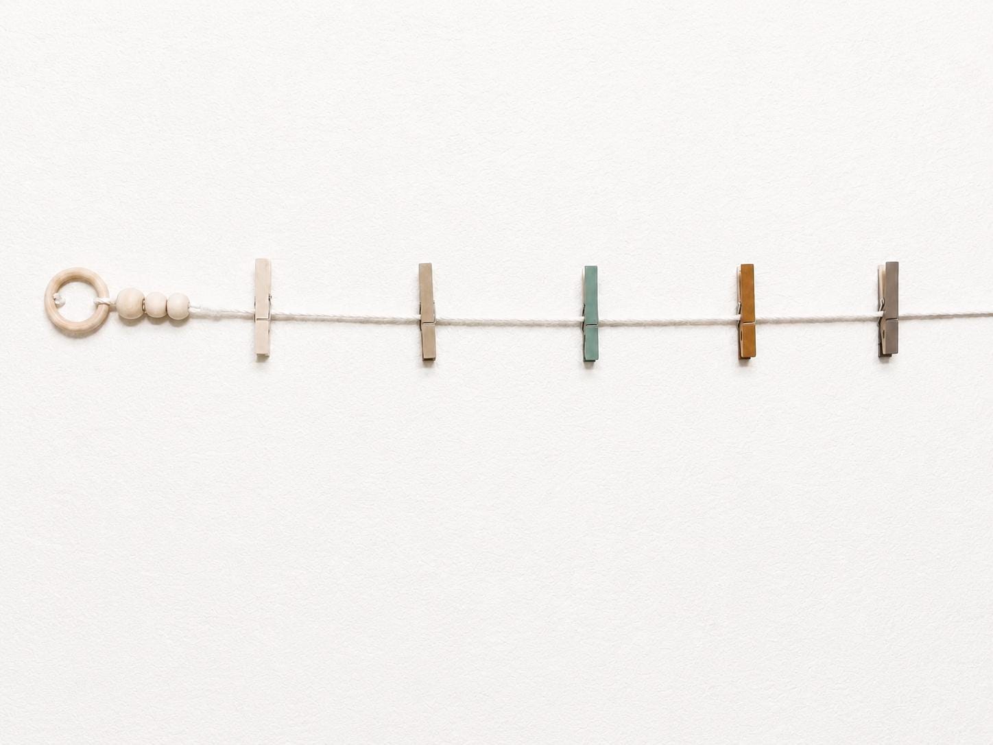 Woodland Clothespin Garland, detail 4