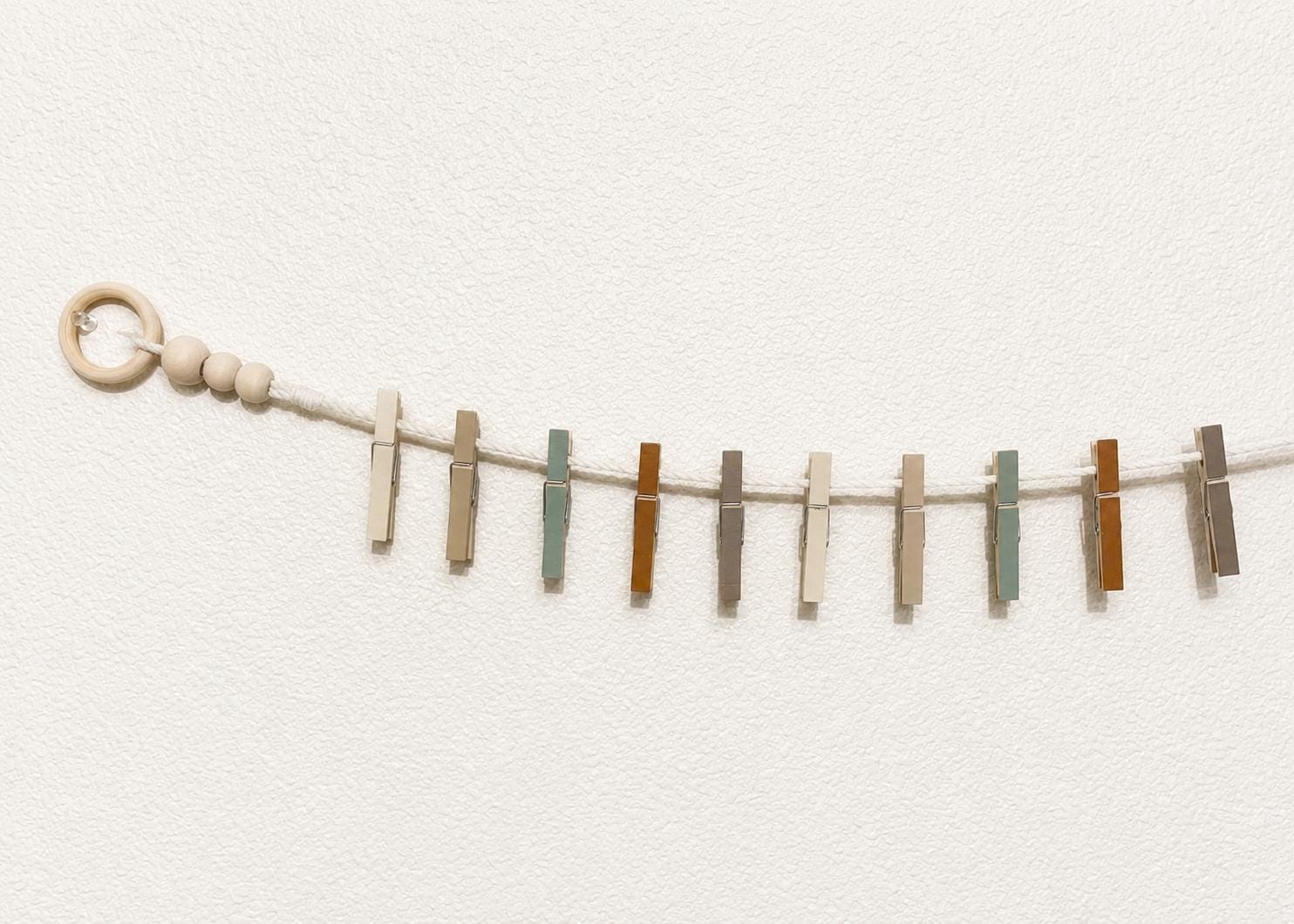 Woodland Clothespin Garland, detail 5