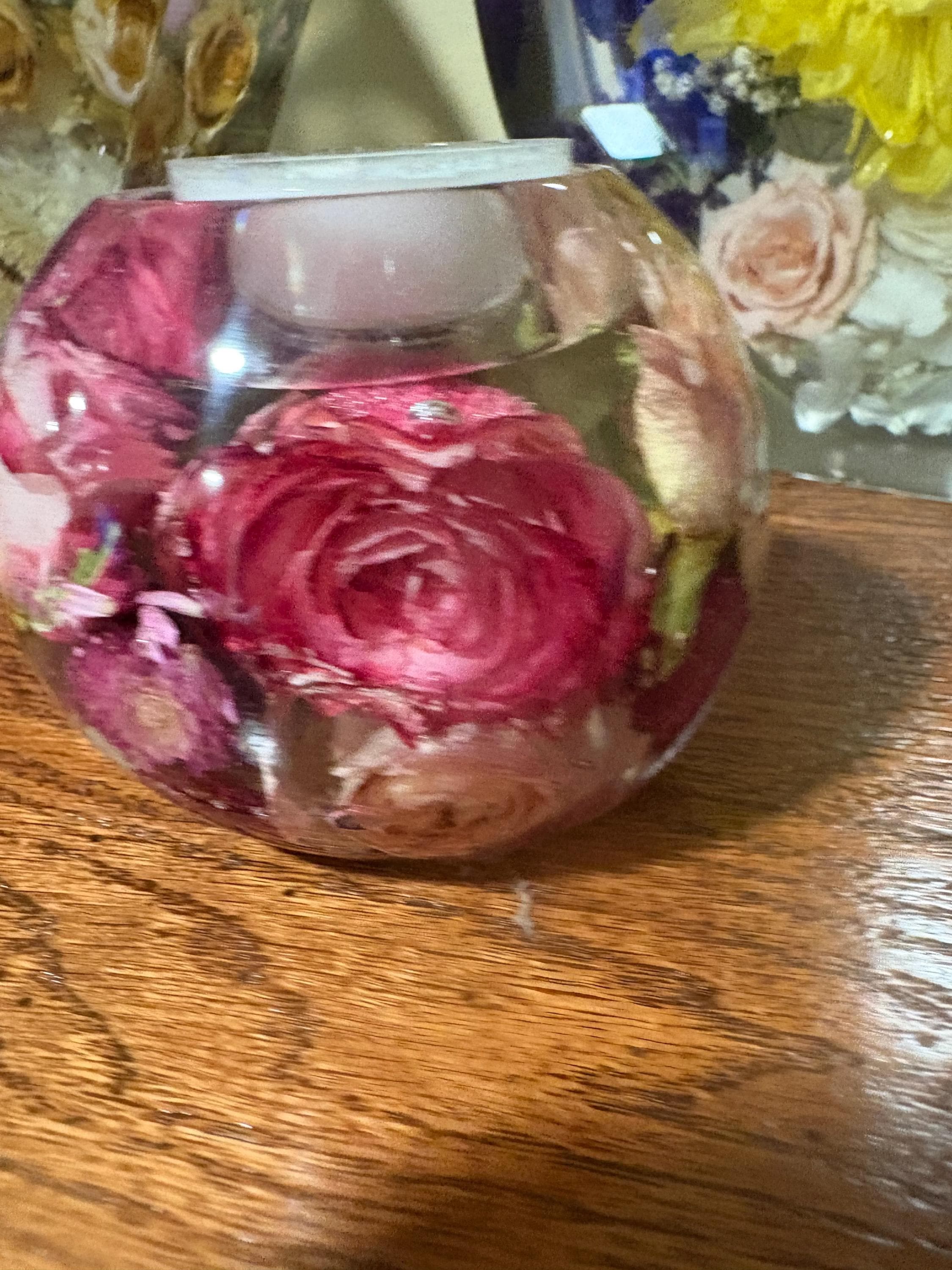 tea light resin candle holder