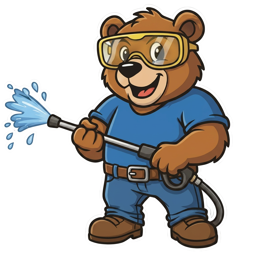 Bexar Pressure Washing bear mascot