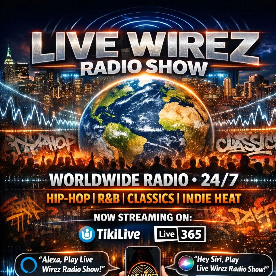Live Wirez worldwide radio artwork