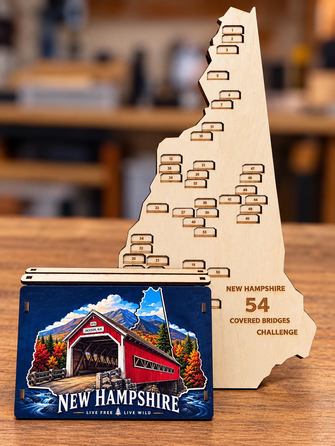 Dccrafting New Hampshire covered bridges travel keepsake