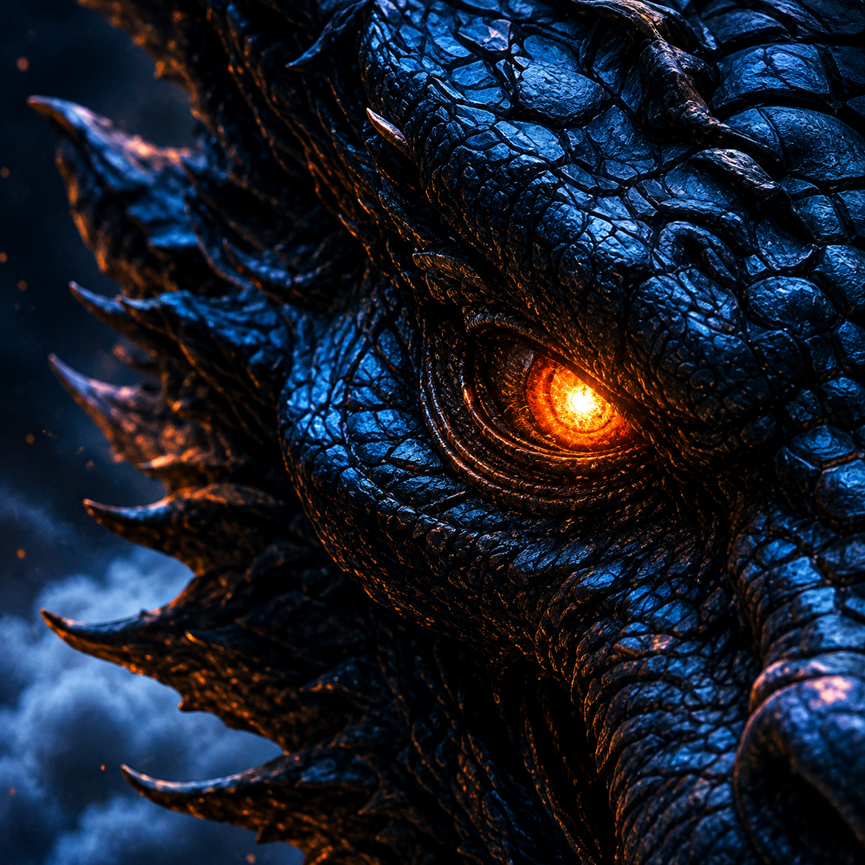 Blue dragon artwork