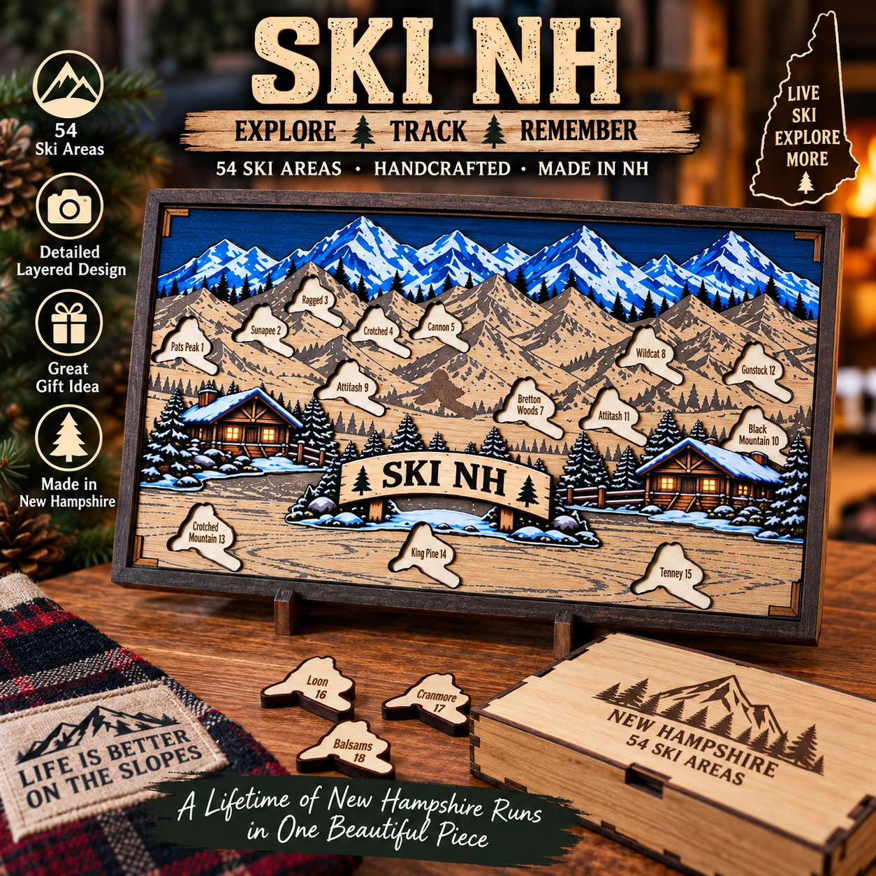 New Hampshire ski challenge board