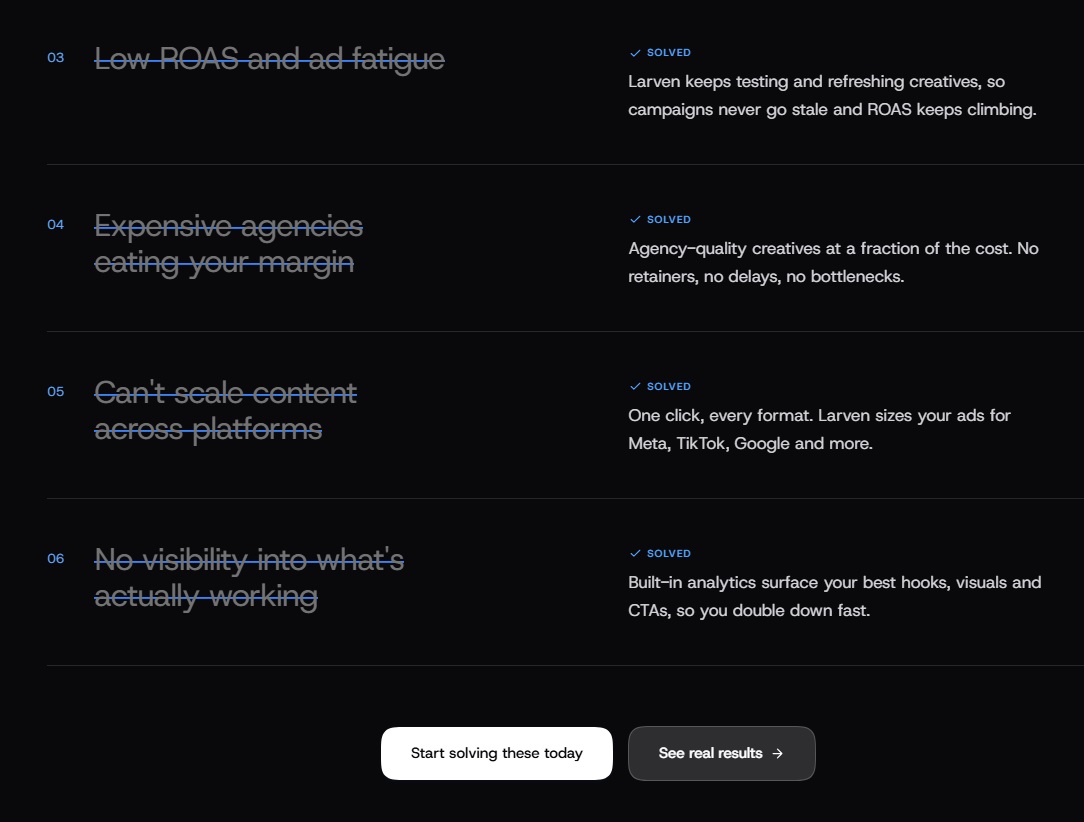 Larven AI: Compare the creative workflow
