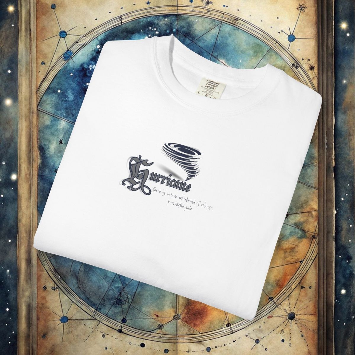 Hurricane symbol Comfort Colors 100Garment-Dyed T-Shirt, Stylish Unisex Tee for Casual Wear, Perfect for Everyday Comfort, Great Gift for Any Occasion, Trendy Streetwear