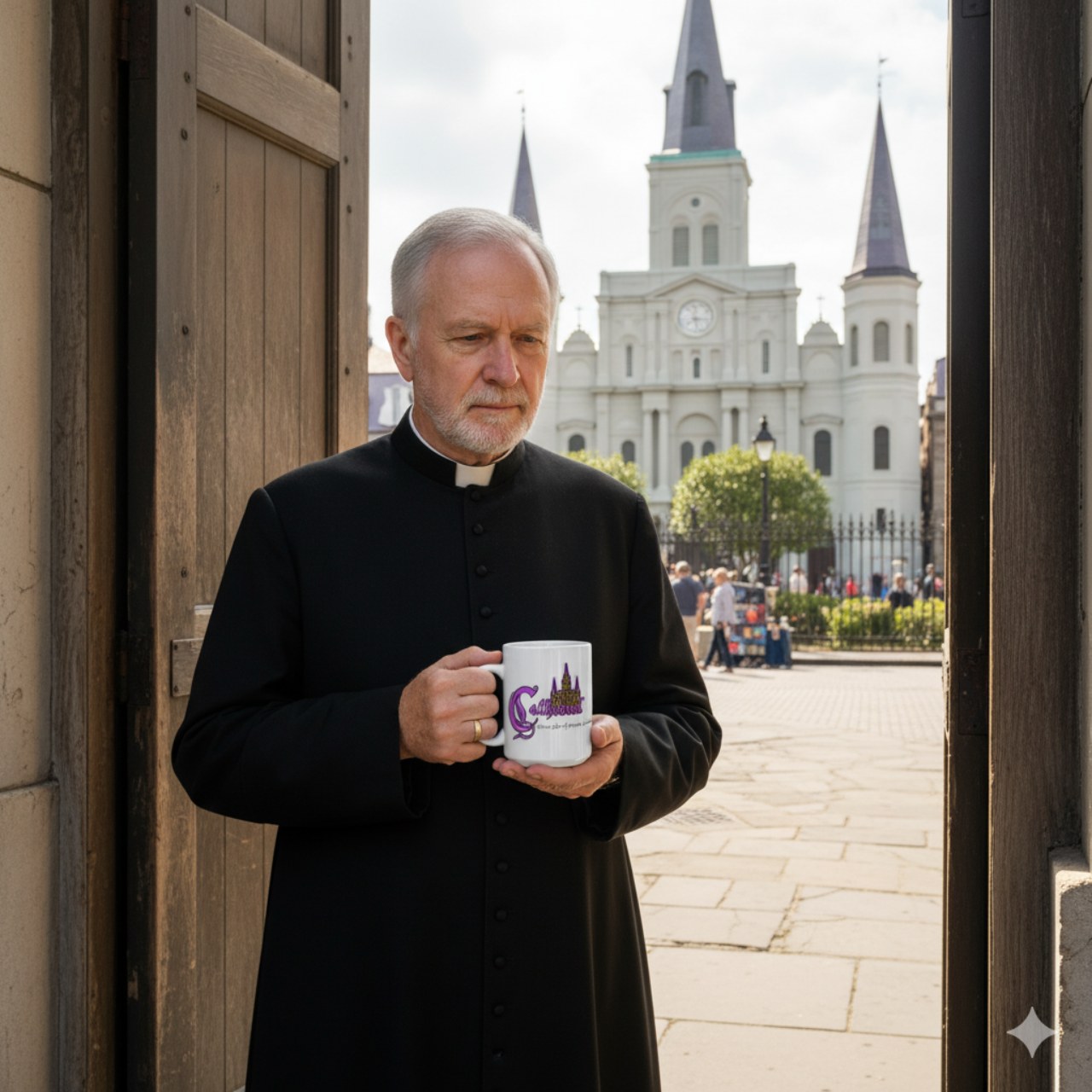 ZEAUXDIAC Cathedral Mug | Celestial Astrology &amp; New Orleans Art Coffee cup
