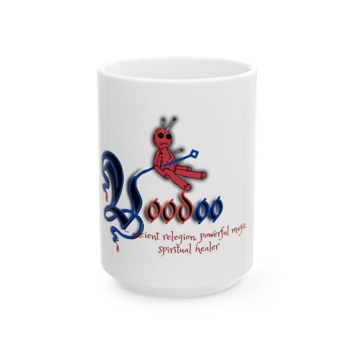 ZEAUXDIAC Voodoo Ceramic Mug - Spiritual Healer Coffee Cup, Witchcraft Gift, Unique Tea Cup, Home Decor, Halloween Present