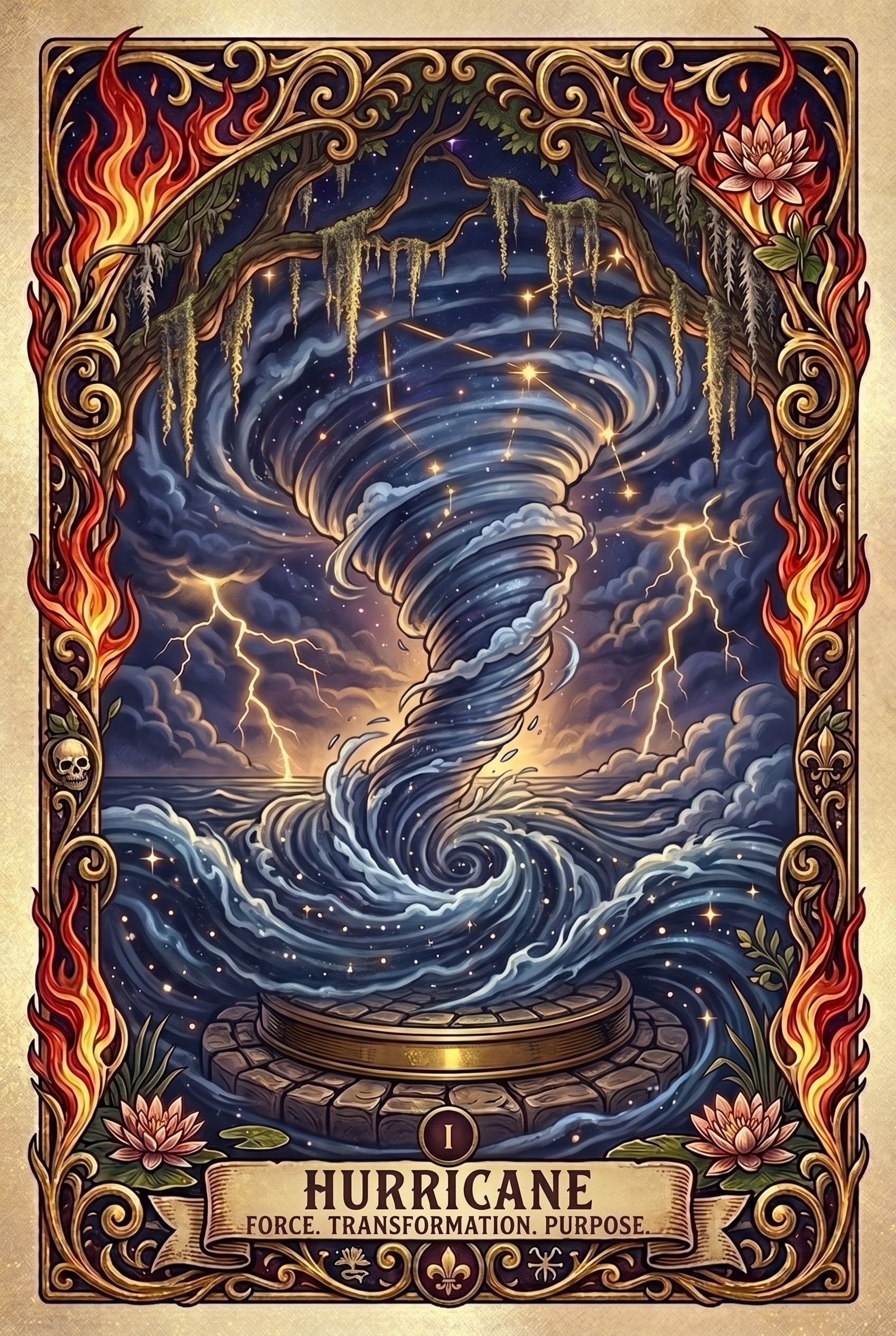 Hurricane Zeauxdiac sign artwork