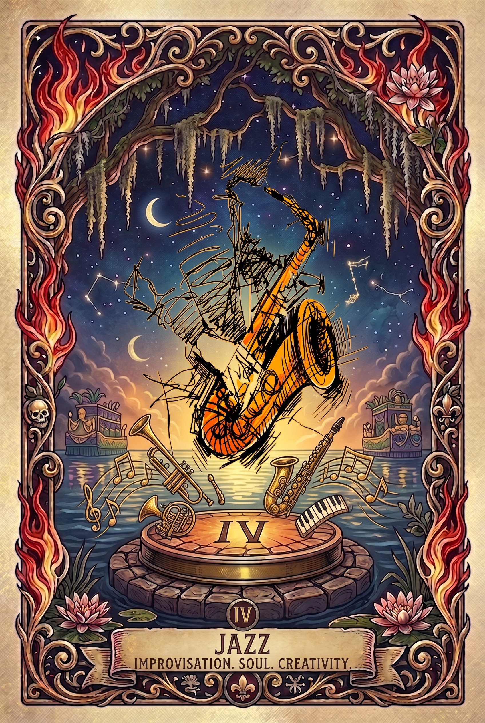 Jazz Zeauxdiac sign artwork