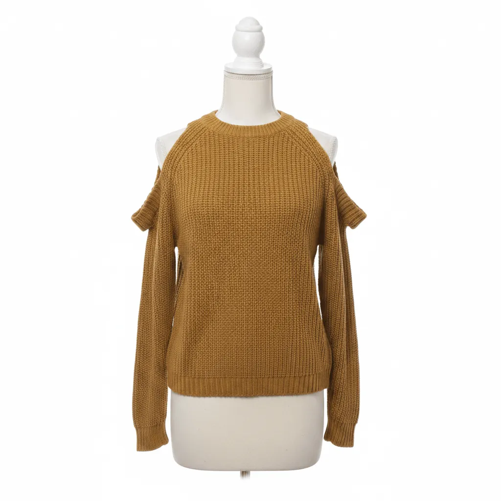 Mustard Yellow Knit Sweater by Ambience Apparel