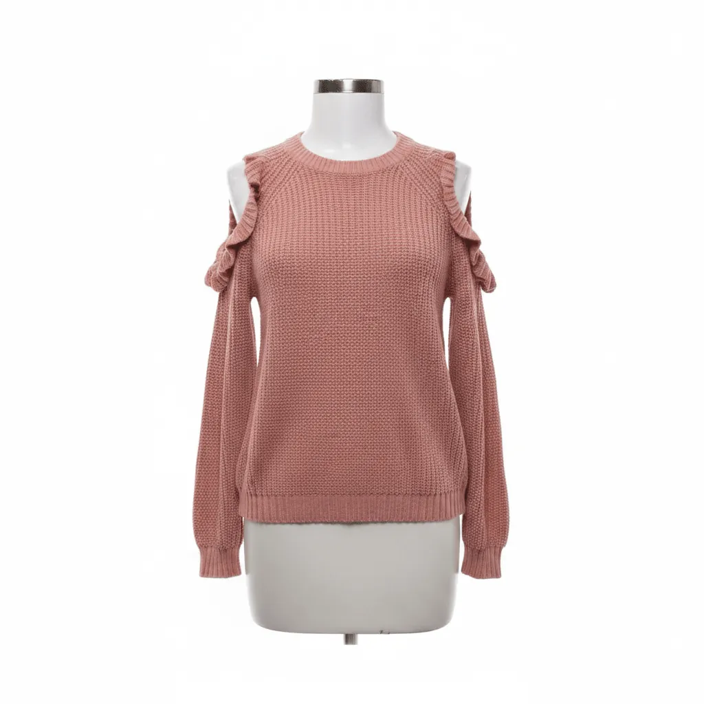 Pink Lightweight Knit Sweater by Ambiance