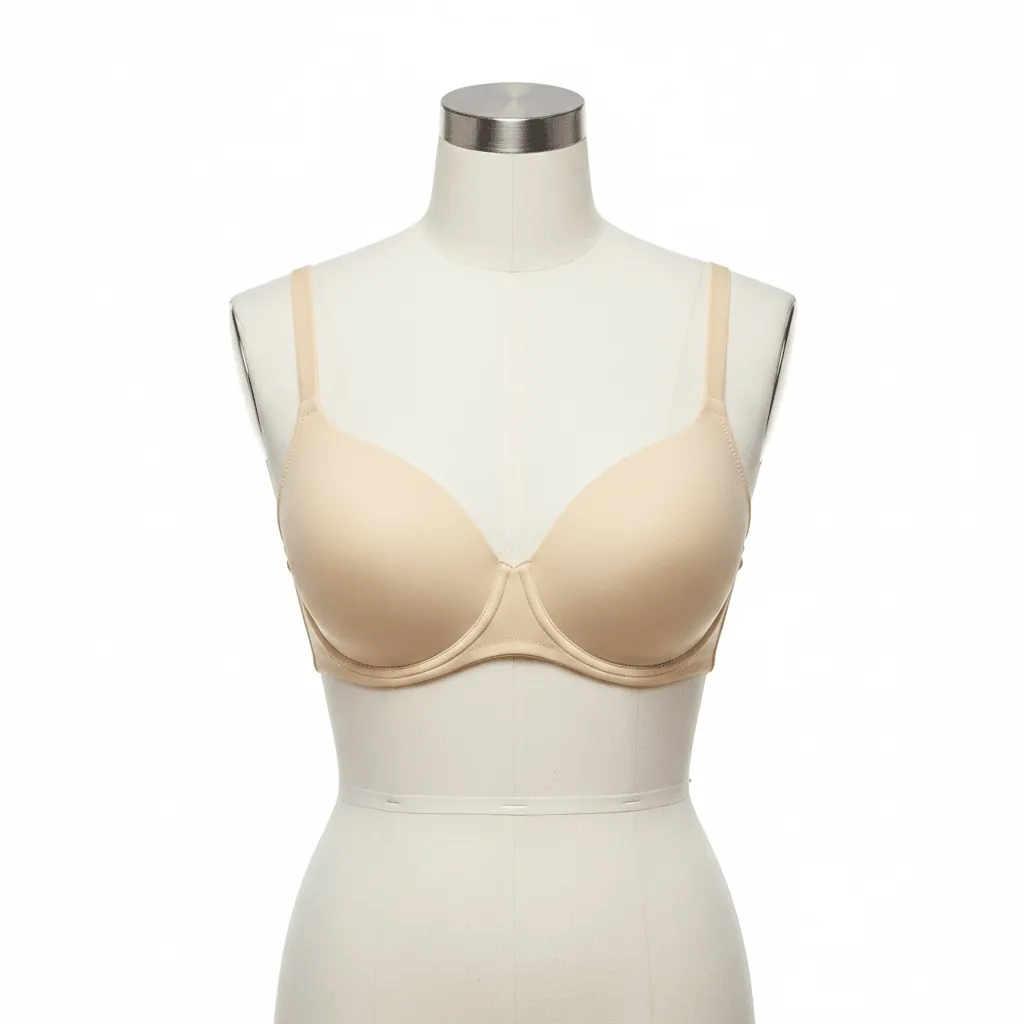Shecurve Underwire Bra, Beige 40DD by Shein Curve