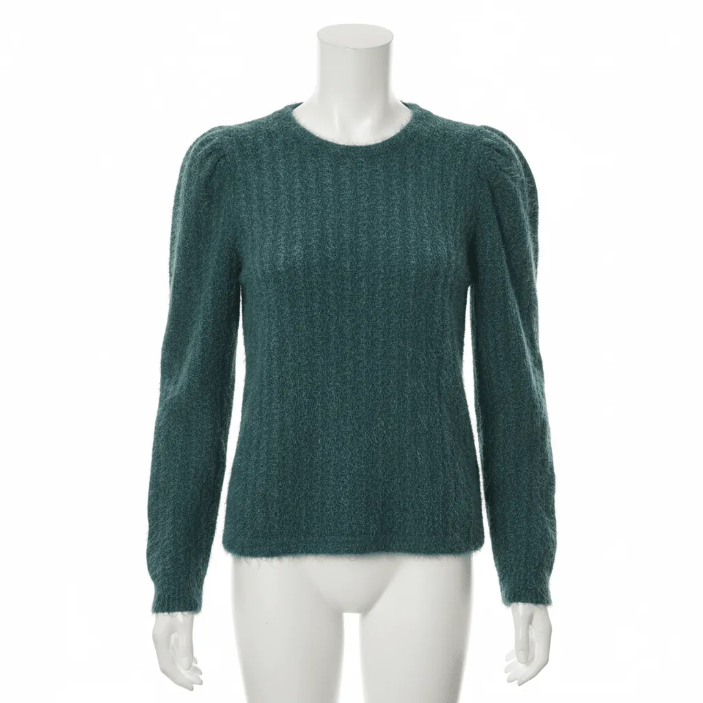 Teal Crewneck Long Sleeve Pullover from Strut & Style