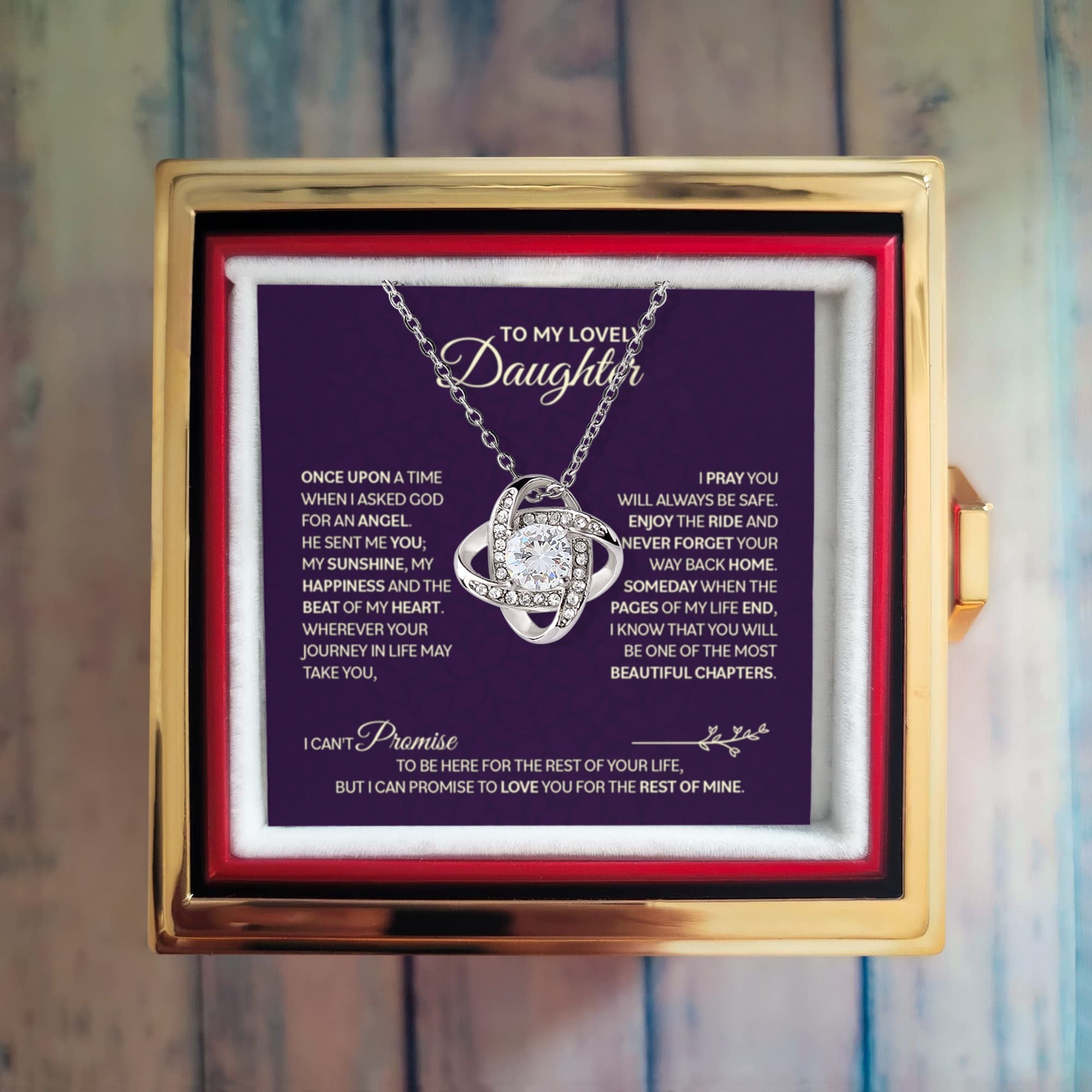 Cross necklace gift set for a daughter