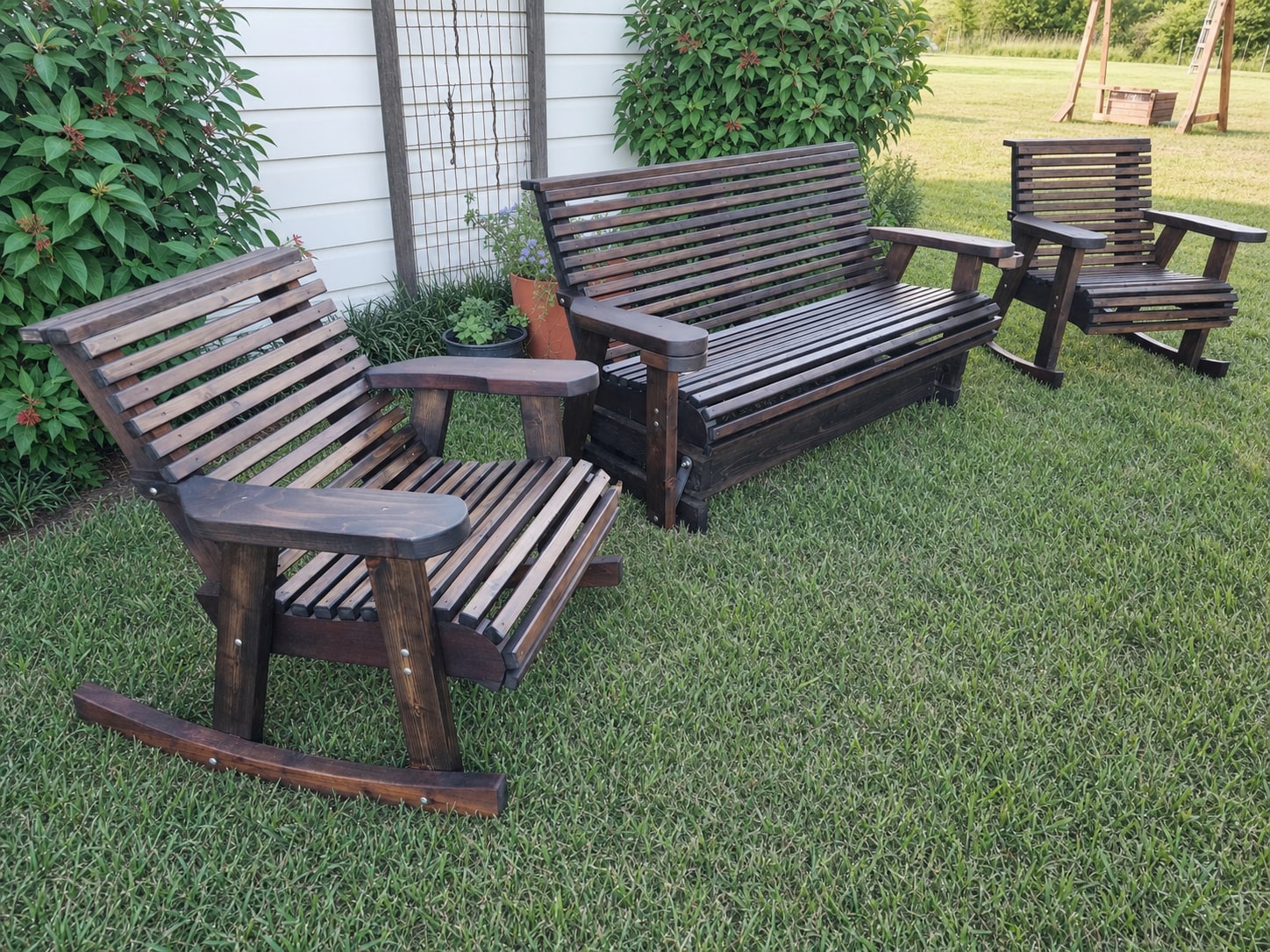 Cedar Porch Rocker: Wood Outdoor Seating, view 10
