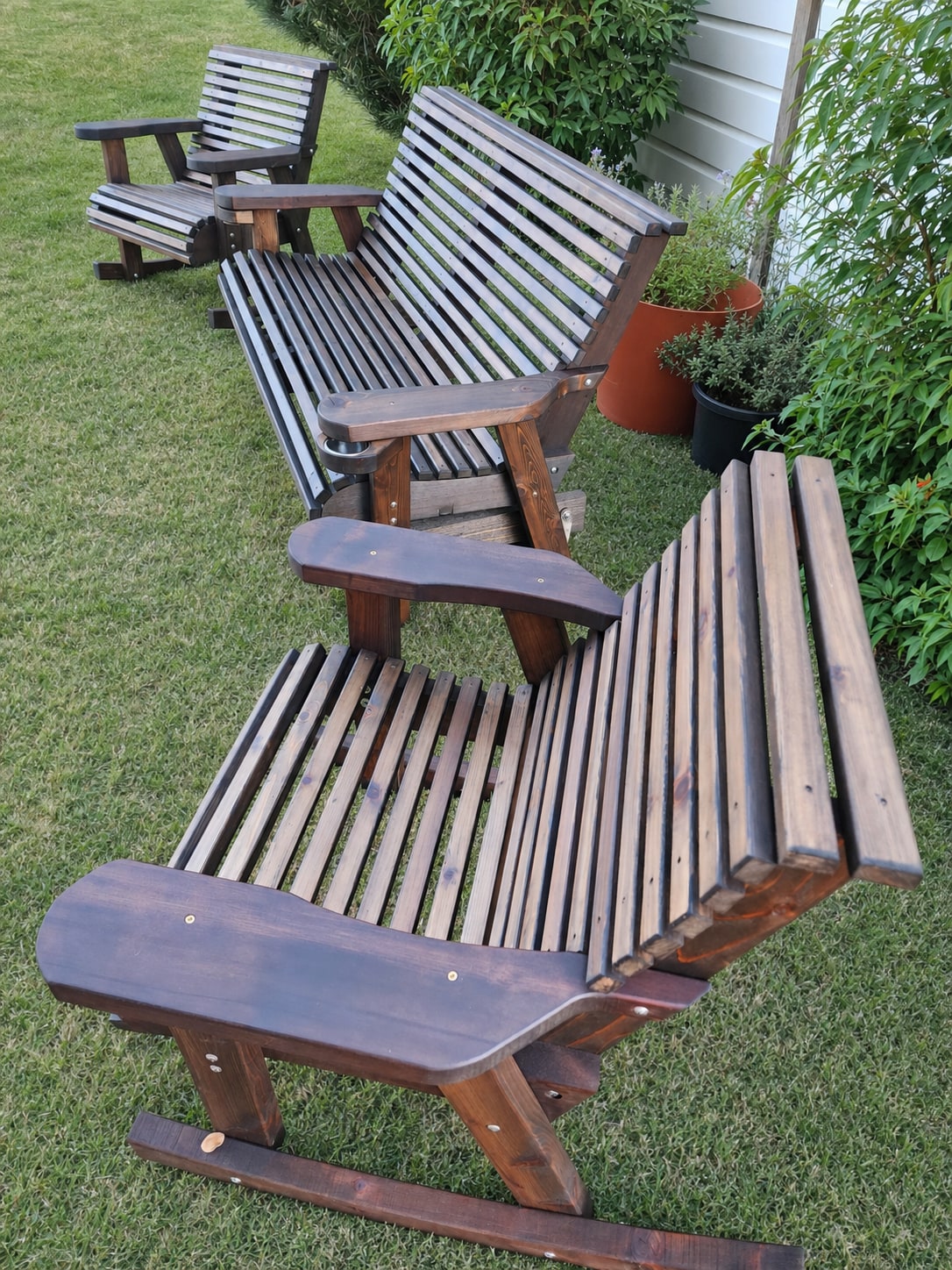 Cedar Porch Rocker: Wood Outdoor Seating, view 9