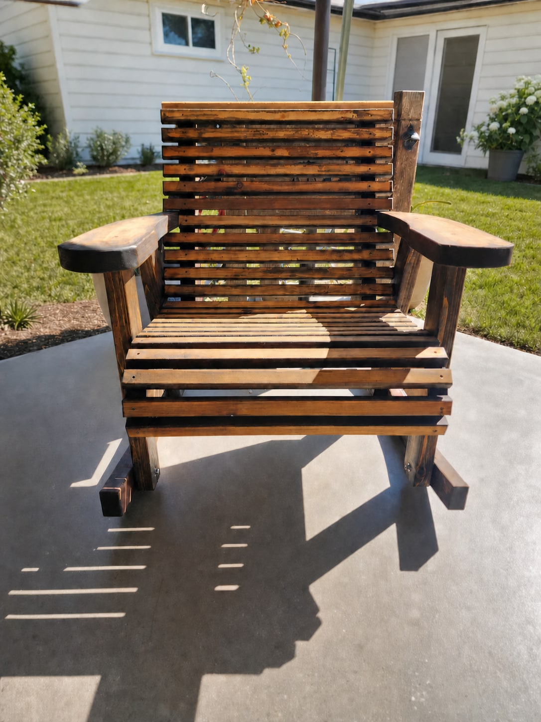 Cedar Porch Rocker: Wood Outdoor Seating, view 7
