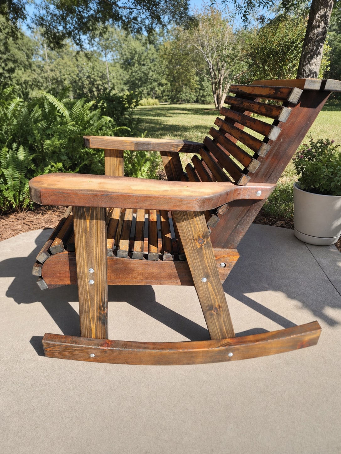Cedar Porch Rocker: Wood Outdoor Seating, view 8