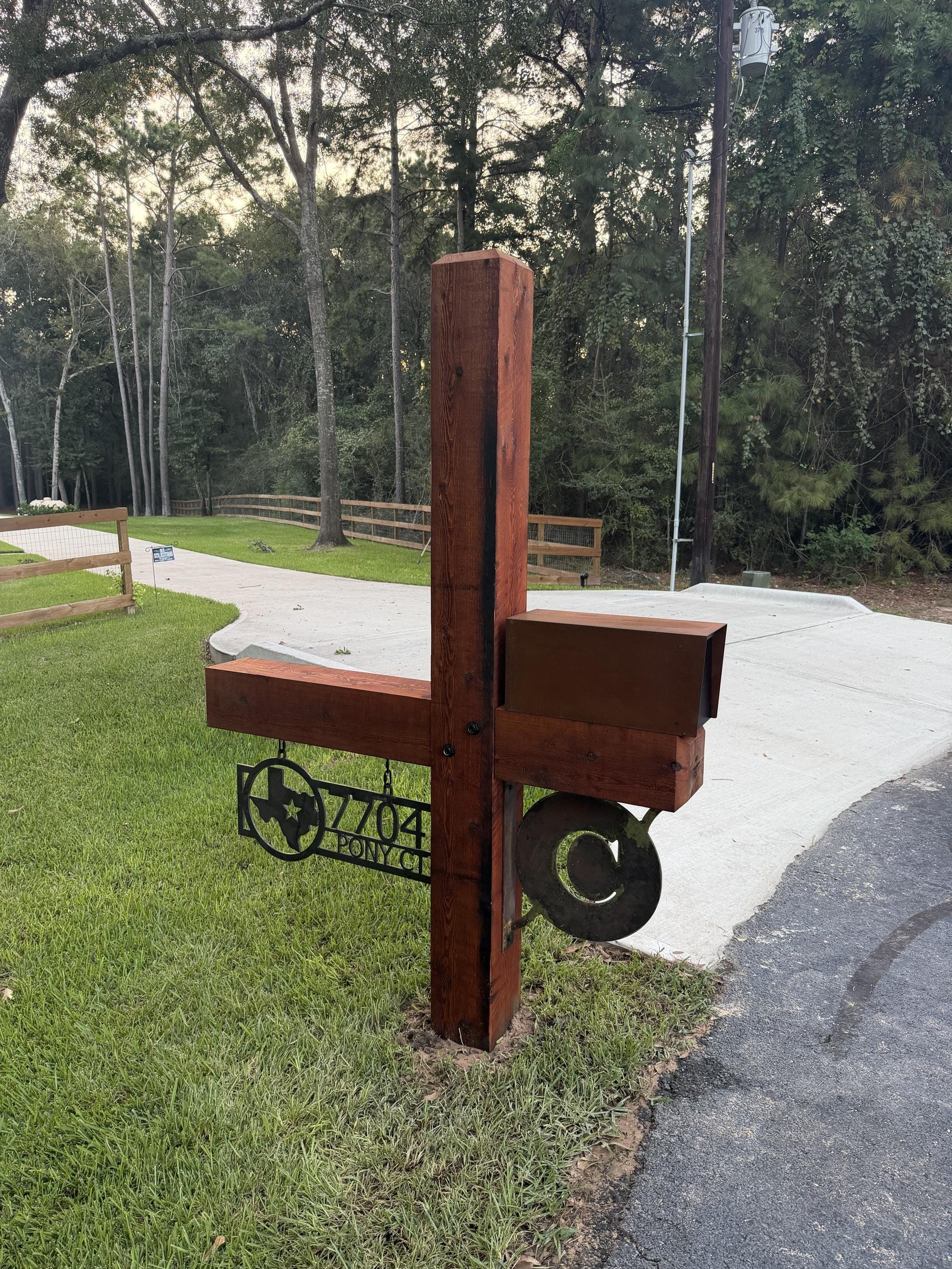 8x8 Rustic Cedar Wooden Mailbox Post: Customizable Rustic Outdoor Decor