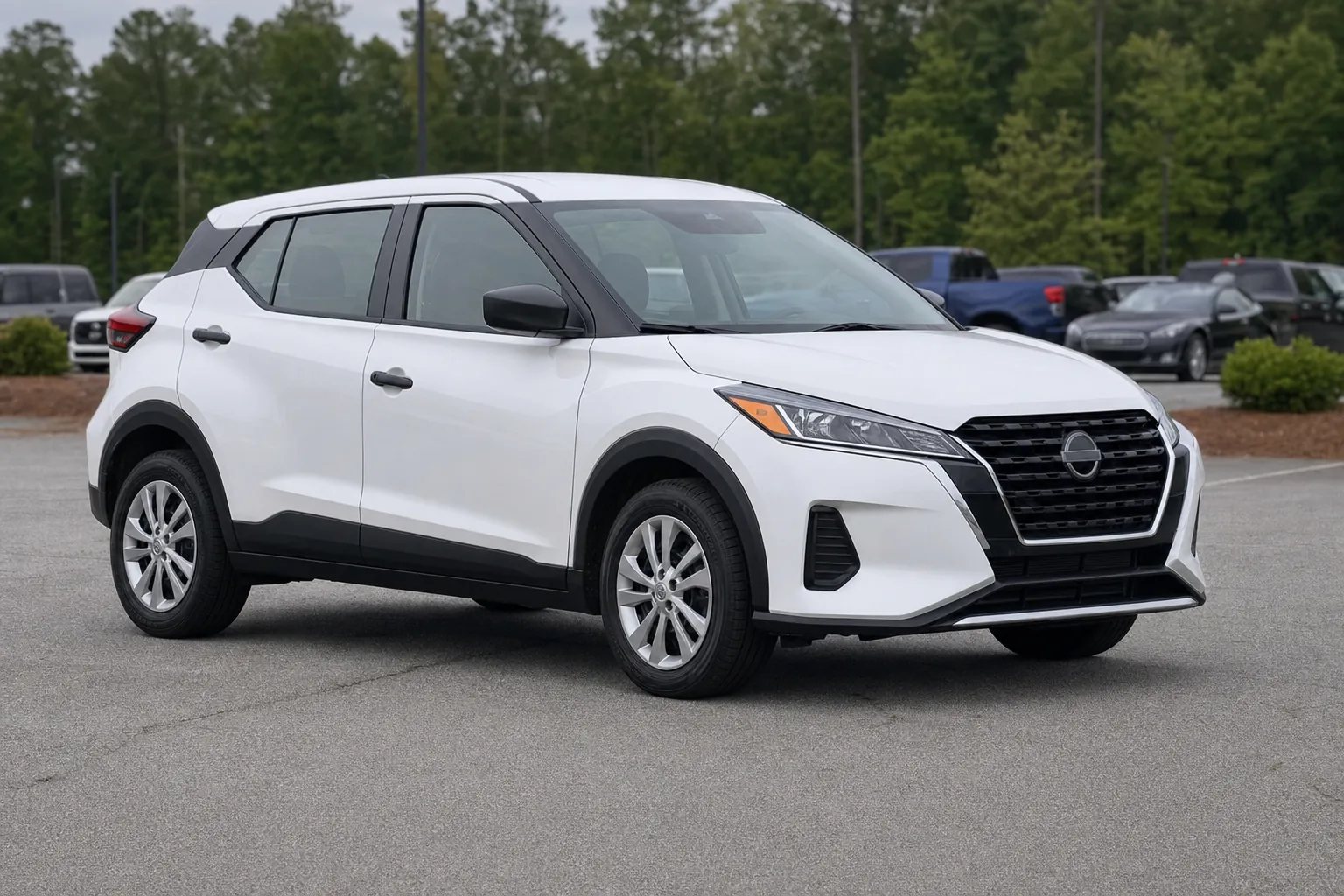 White compact SUV available for rental