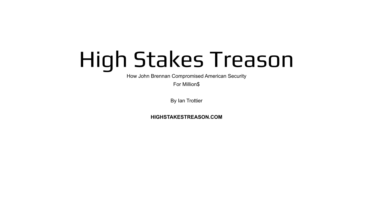 Slide 1 of the High Stakes Treason presentation