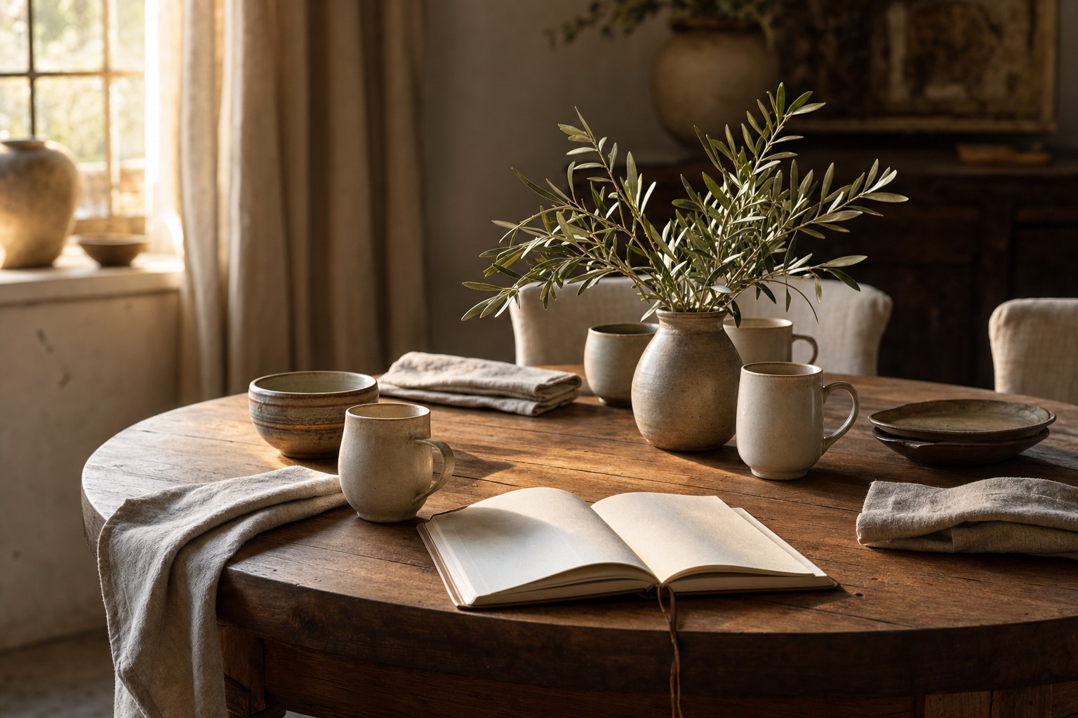 An intimate table set for a thoughtful gathering